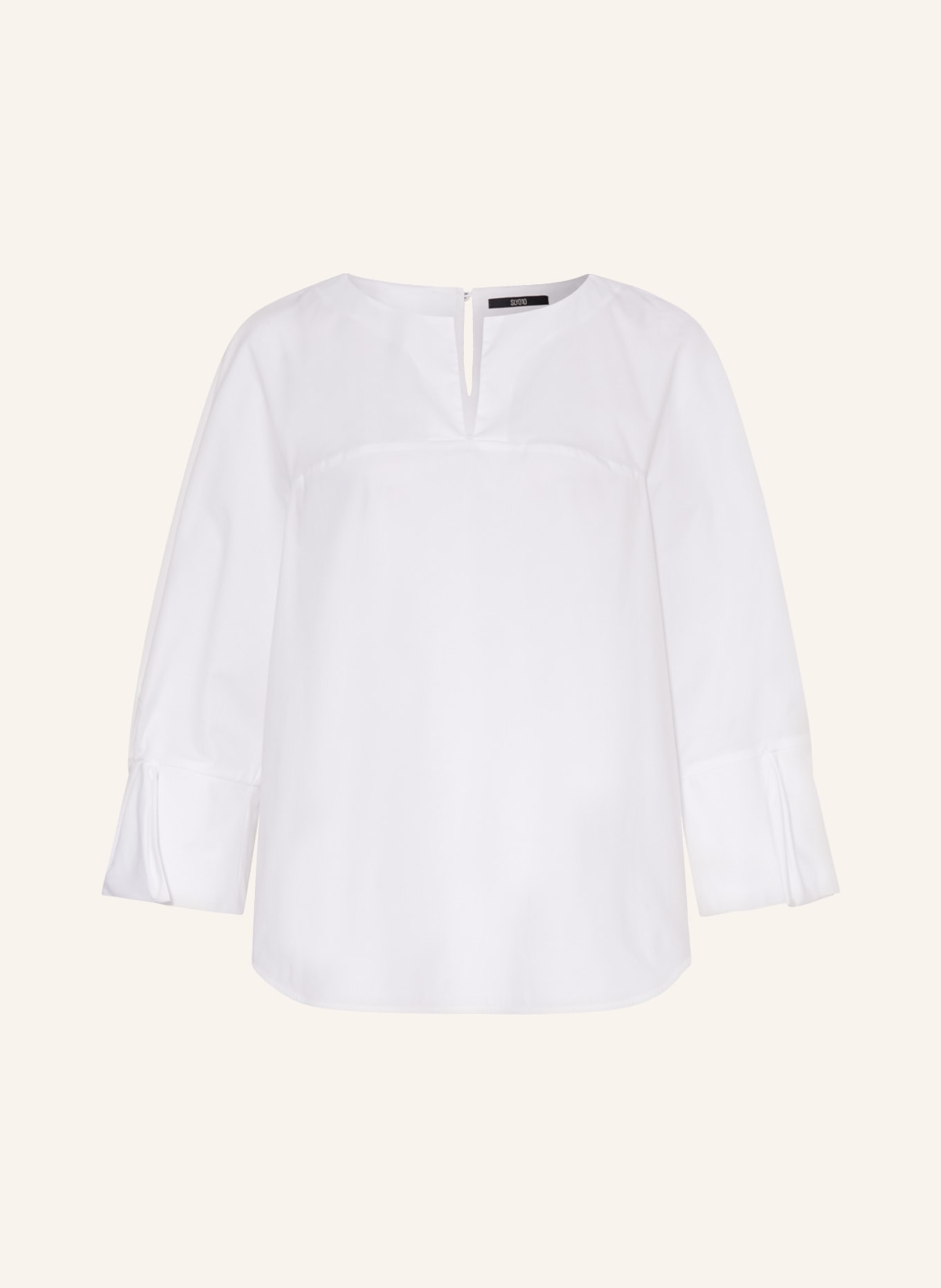 SLY 010 Shirt blouse PAOLA with 3/4 sleeves, Color: WHITE (Image 1)