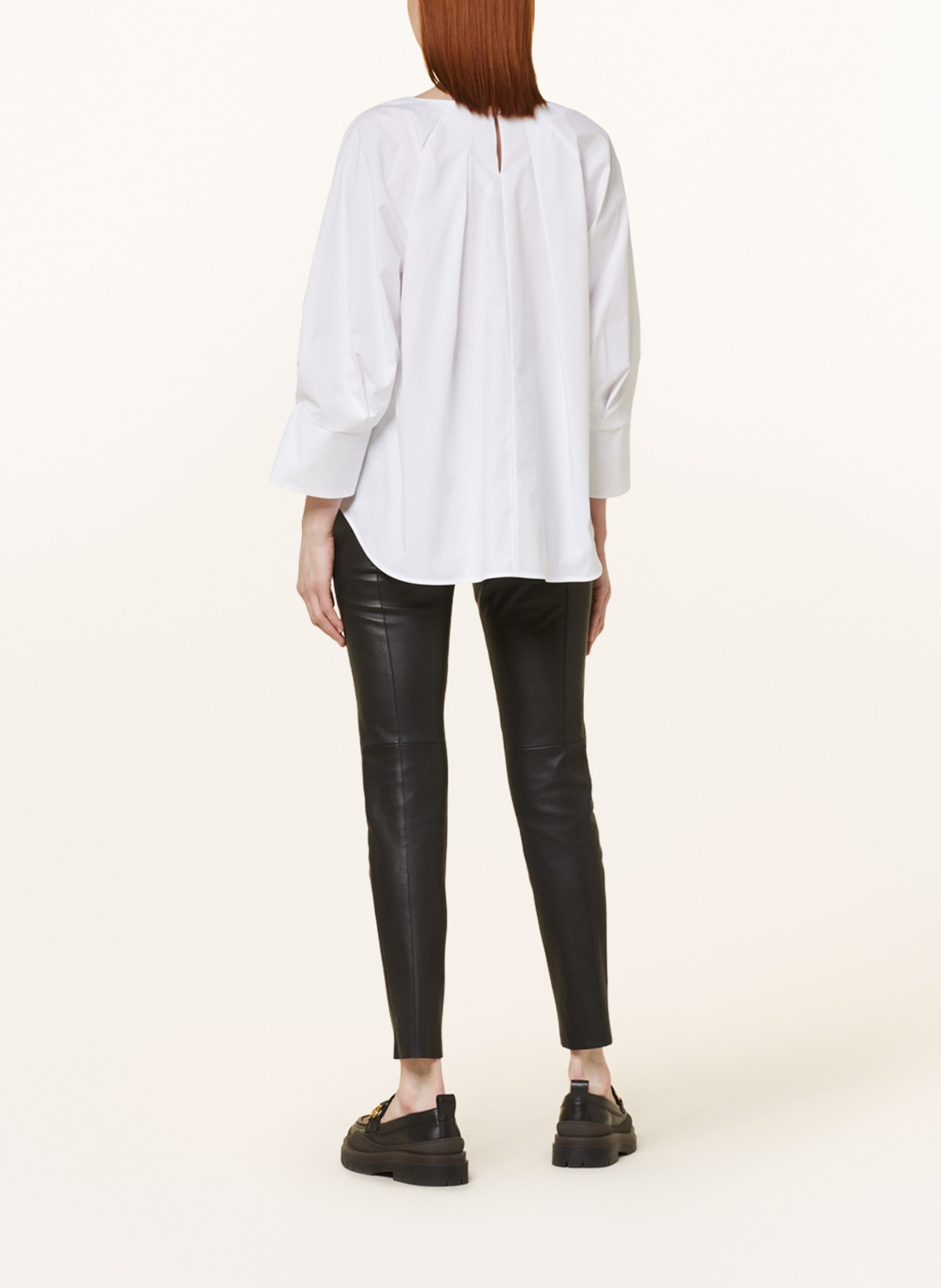 SLY 010 Shirt blouse PAOLA with 3/4 sleeves, Color: WHITE (Image 3)
