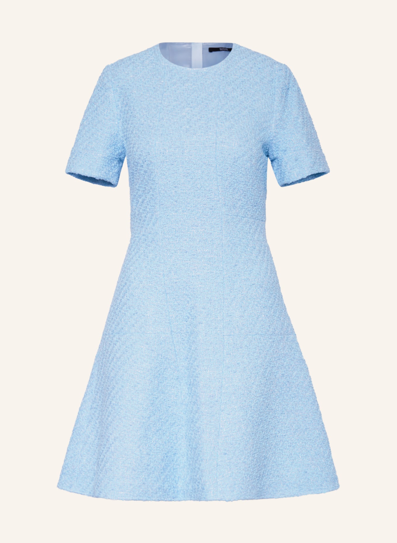 SLY 010 Tweed-Kleid VIOLETA, Farbe: HELLBLAU (Bild 1)
