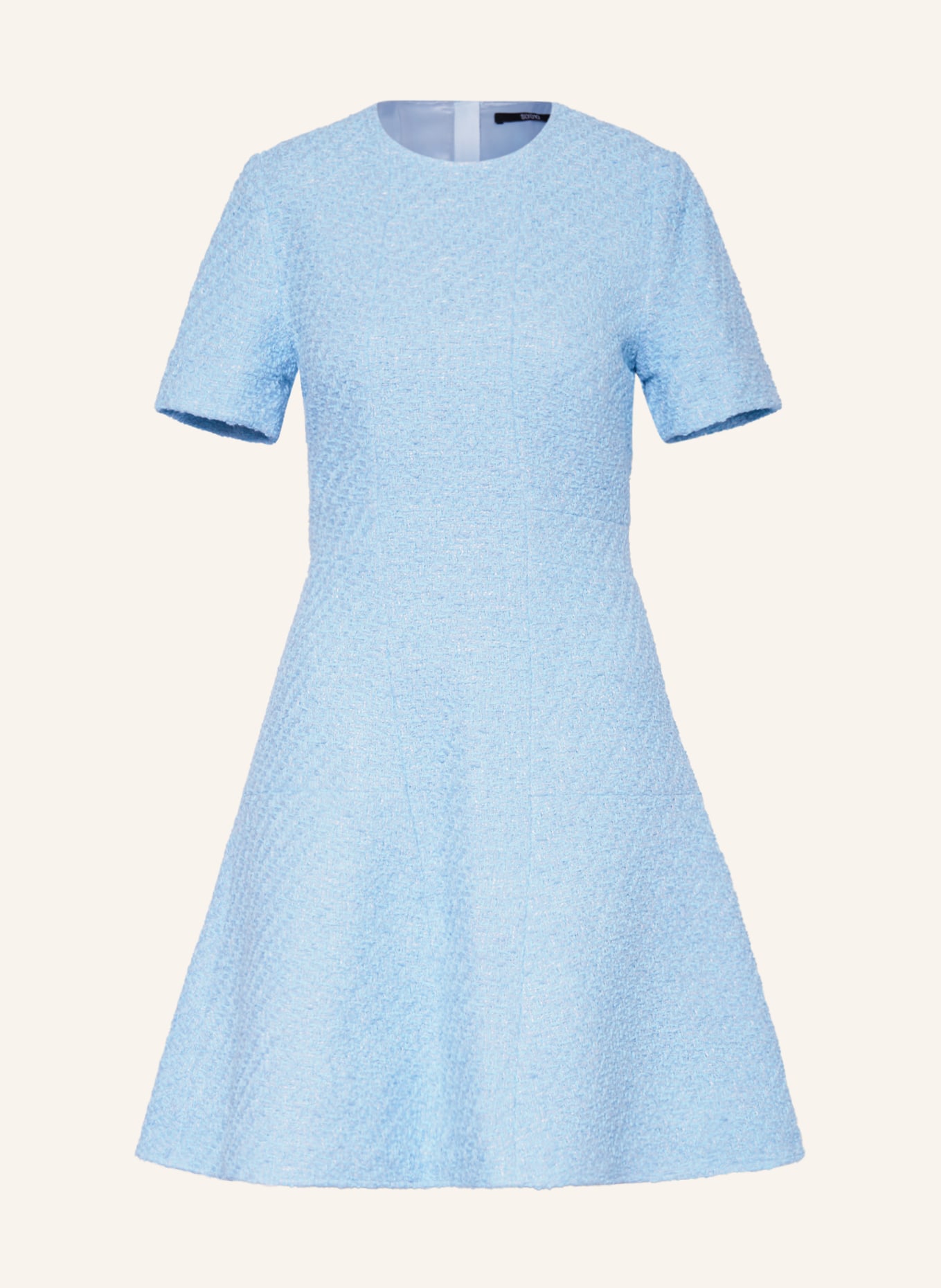 SLY 010 Tweed dress VIOLETA in light blue