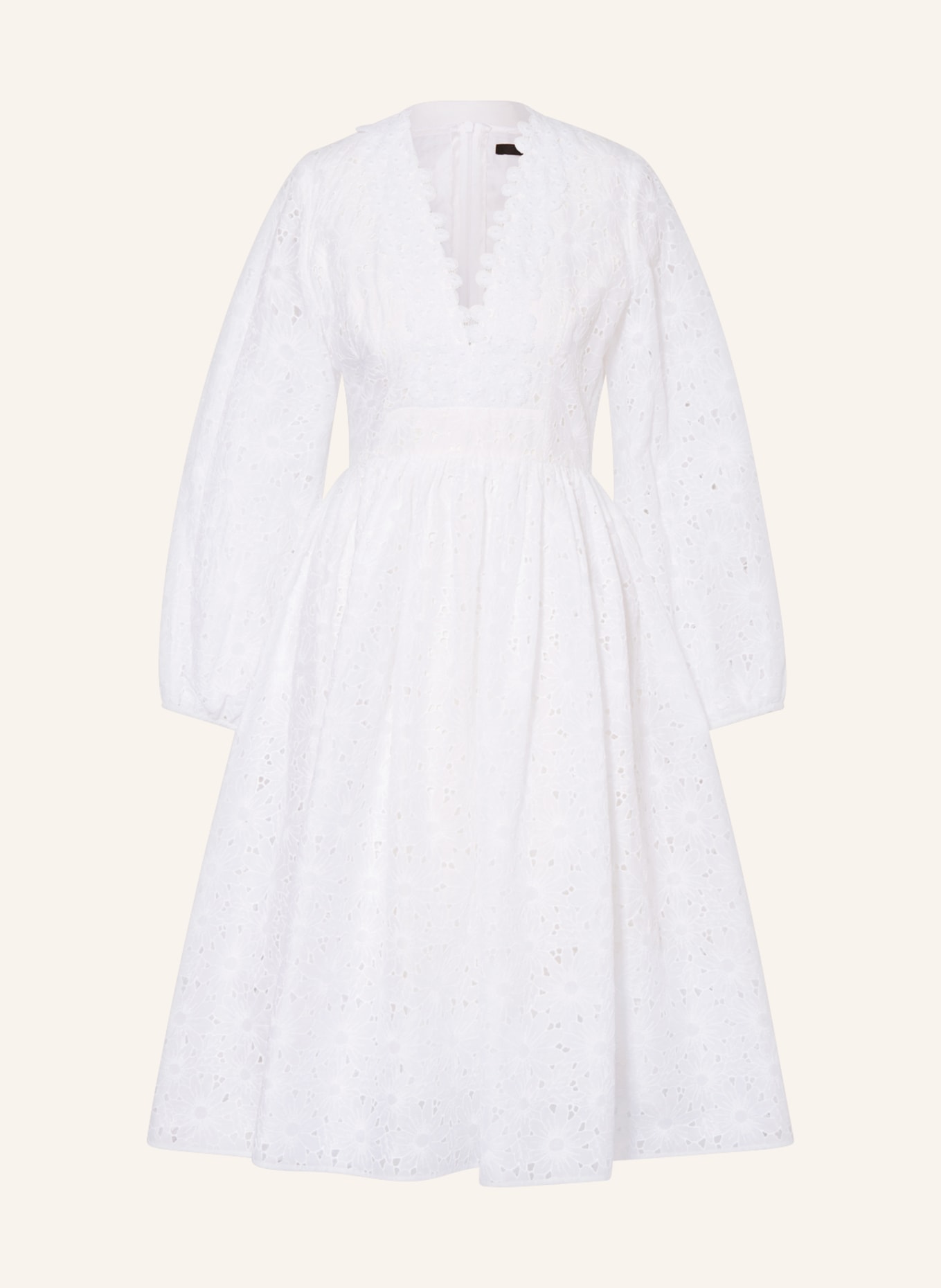 SLY 010 Dress MAEVE with broderie anglaise, Color: WHITE (Image 1)