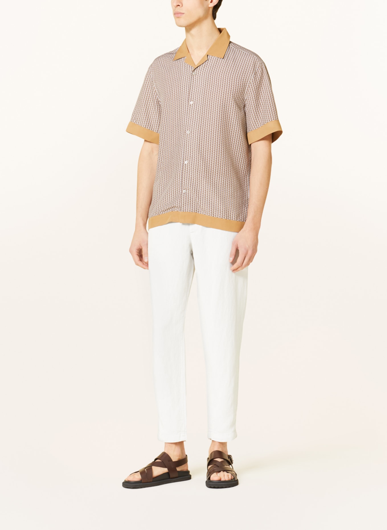 STRELLSON Chino kalhoty v joggingovém stylu Slim Fit s příměsí lnu, Barva: SVĚTLE ŠEDÁ (Obrázek 2)