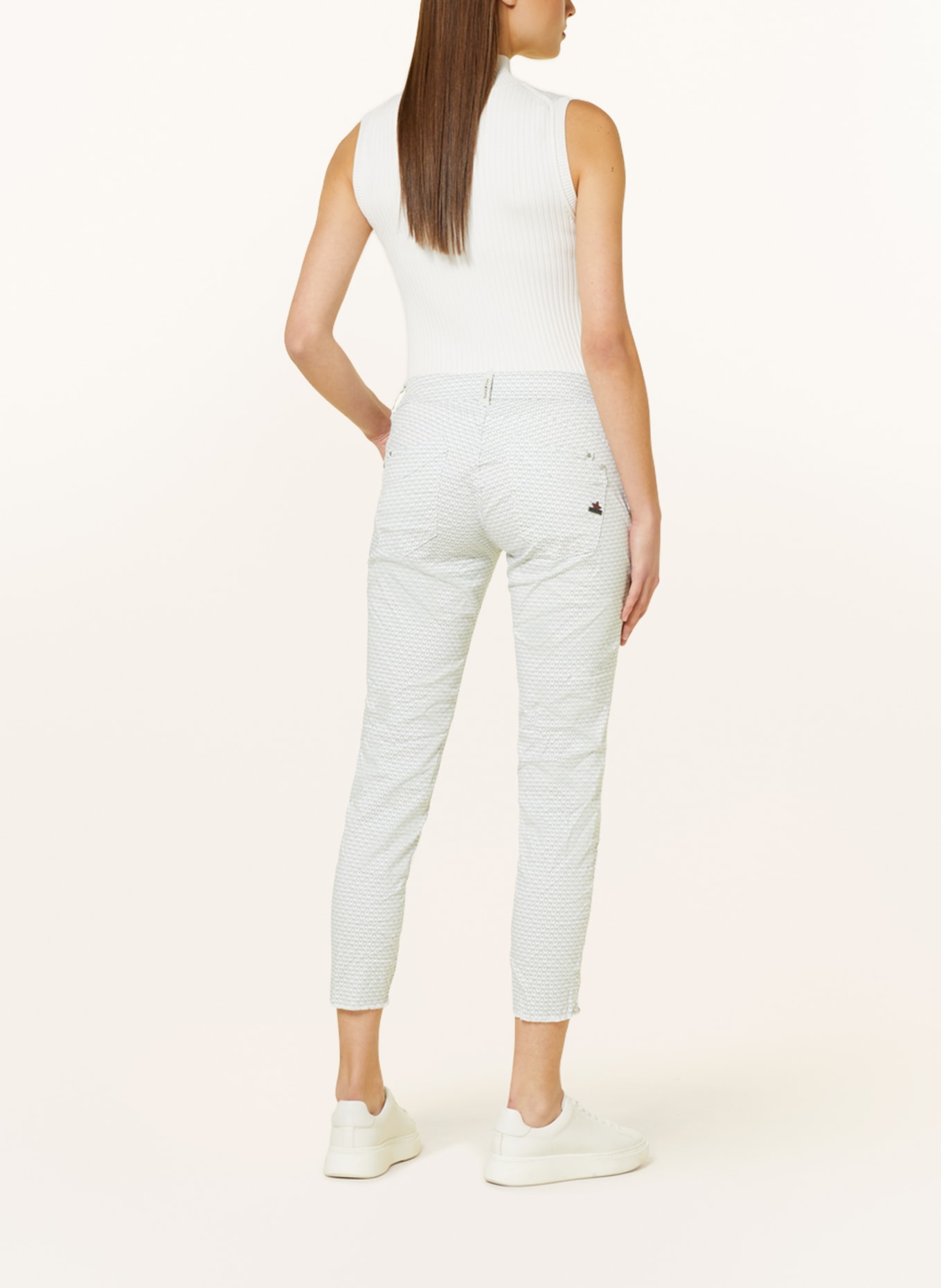Buena Vista 7/8 Jeans MALIBU, Color: WHITE/ LIGHT GREEN (Image 3)