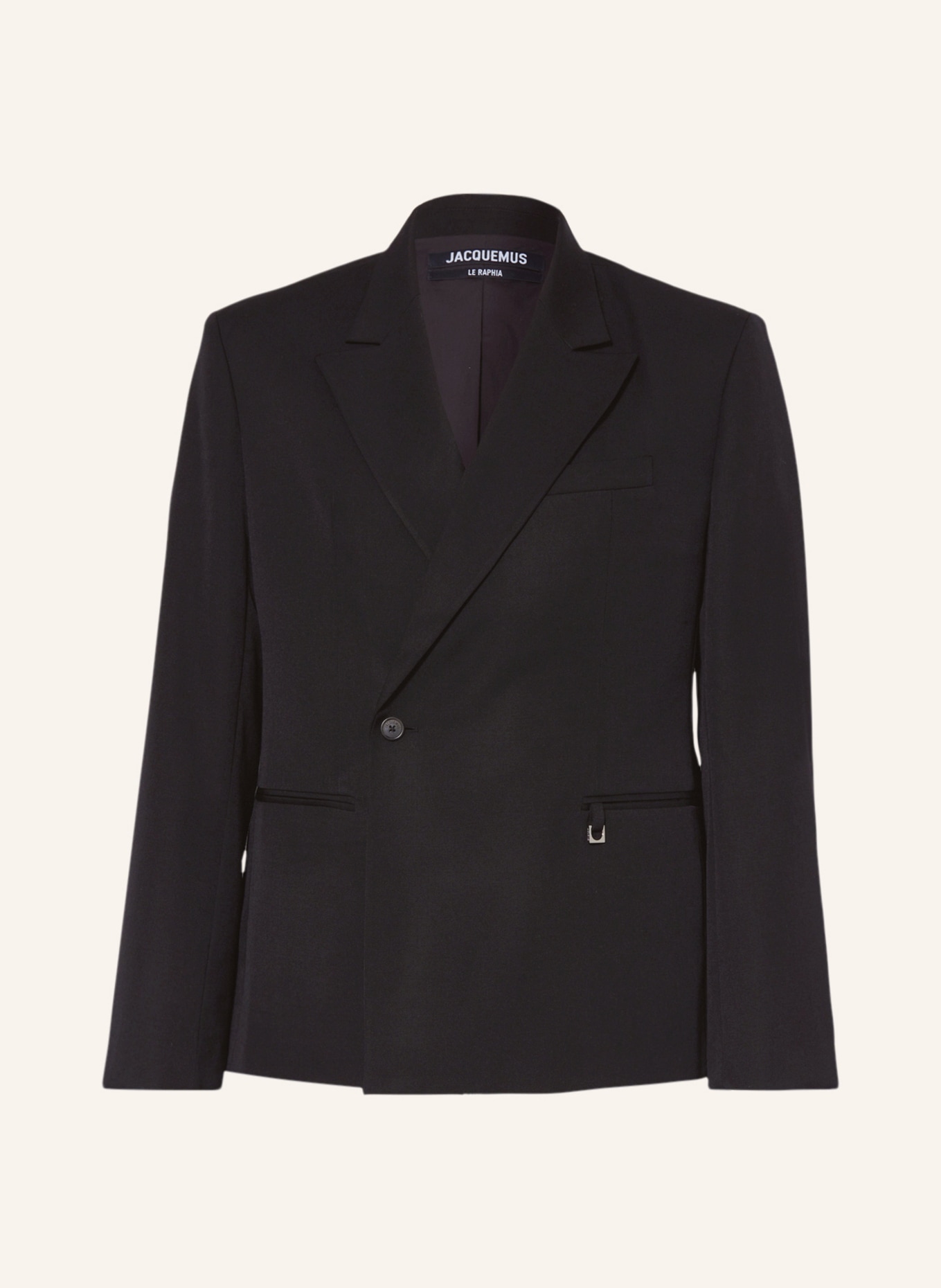 JACQUEMUS Tailored jacket LA VESTE MADEIRO regular fit in black