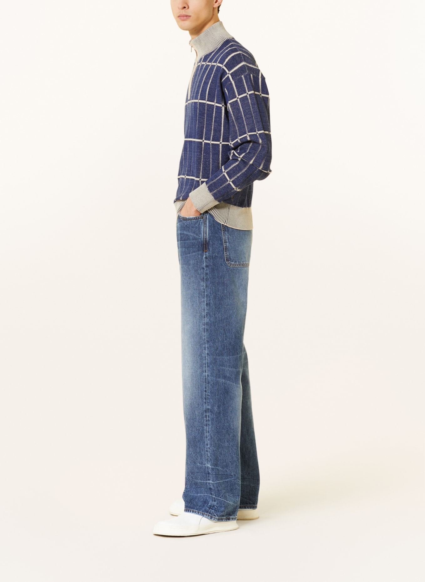 JACQUEMUS Jeans LE DE-NIMES SUNO Straight Fit, Farbe: 33B BLUE/TABAC (Bild 4)