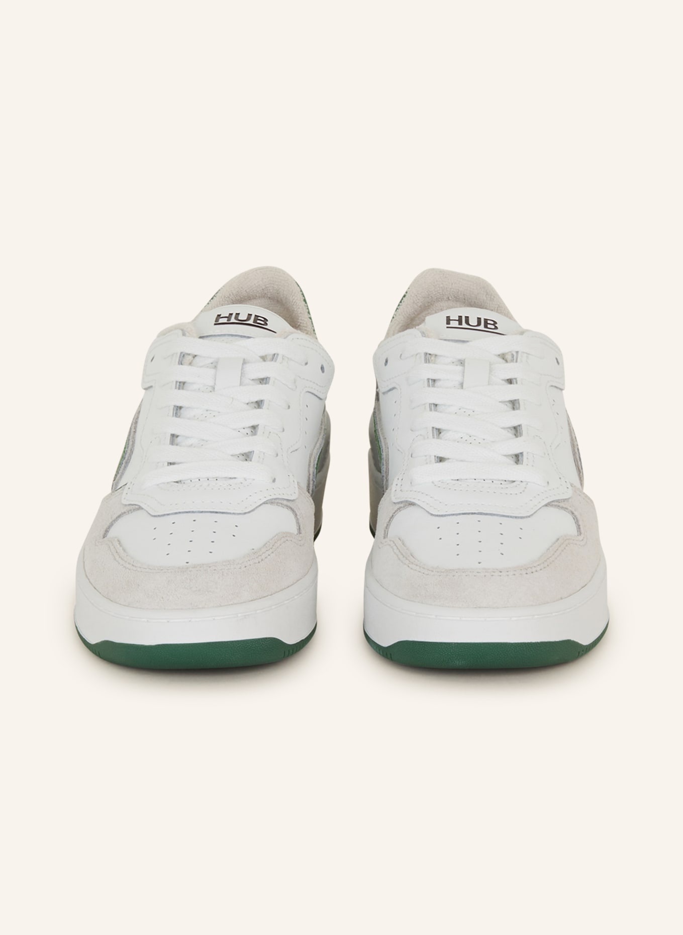 HUB Sneaker SMASH, Farbe: WEISS/ GRÜN (Bild 3)