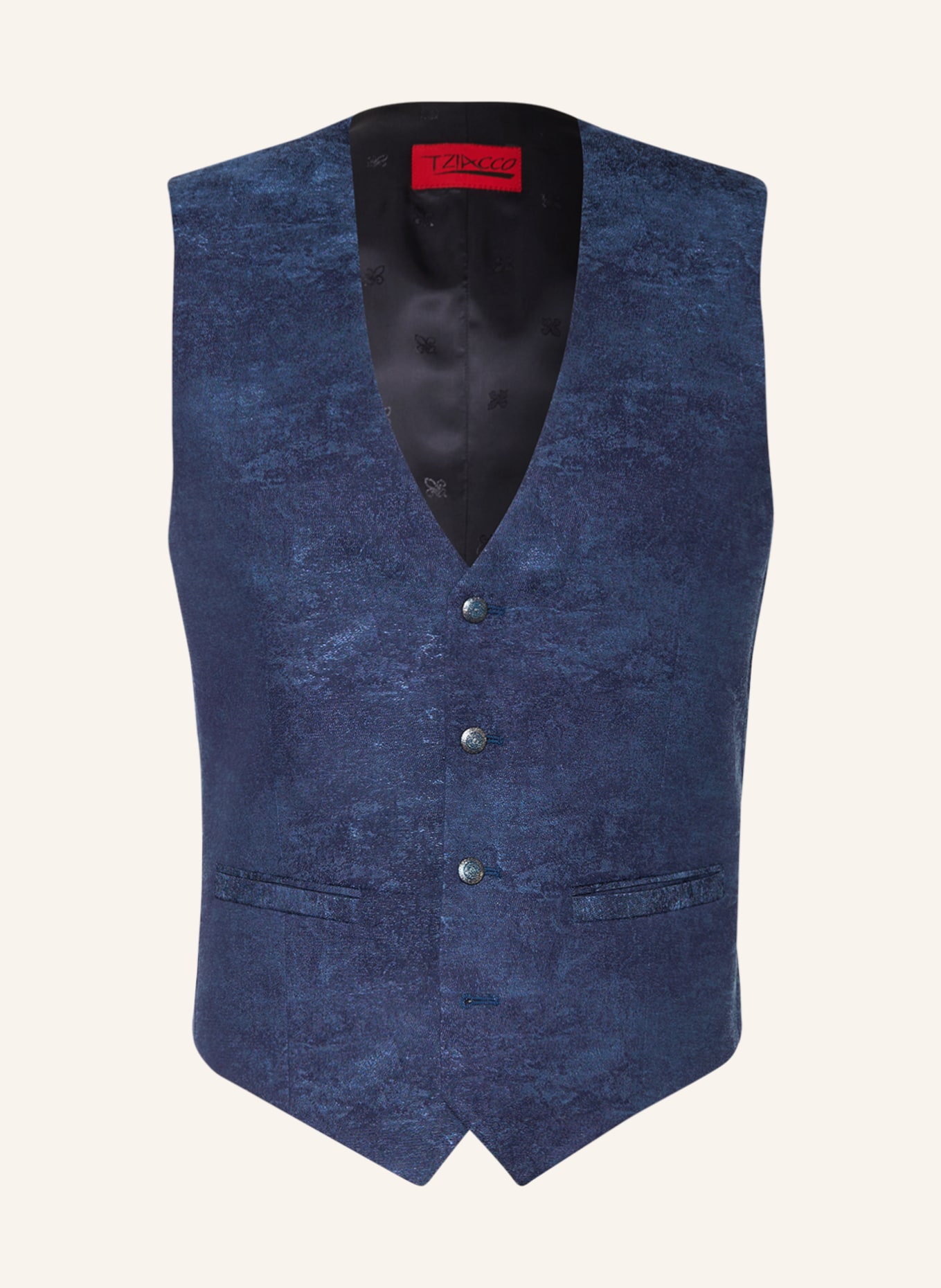 WILVORST Suit vest extra slim fit, Color: DARK BLUE (Image 1)