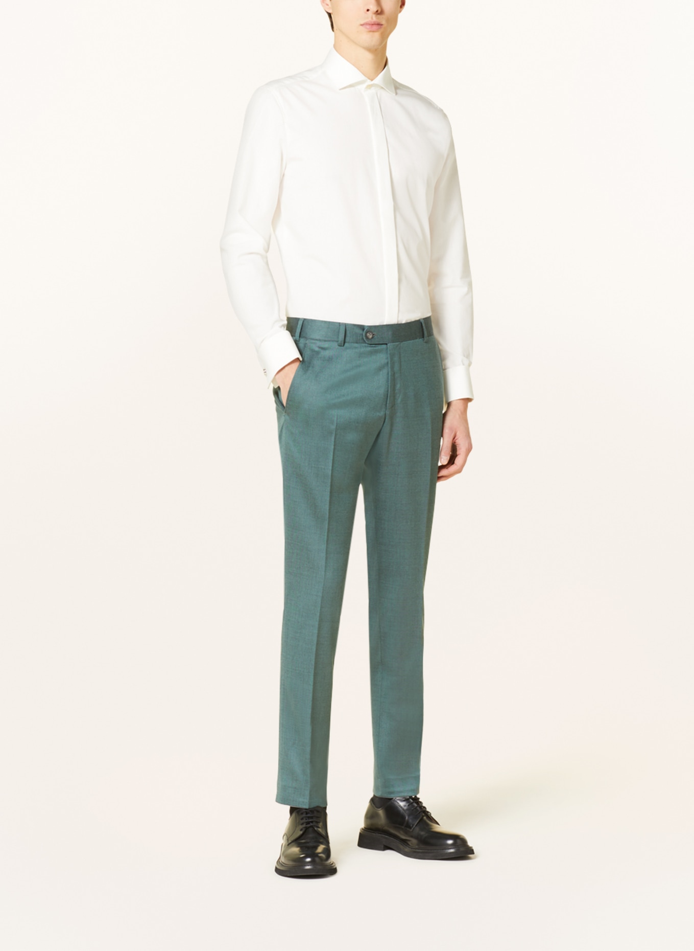WILVORST Suit trousers slim fit: GREEN