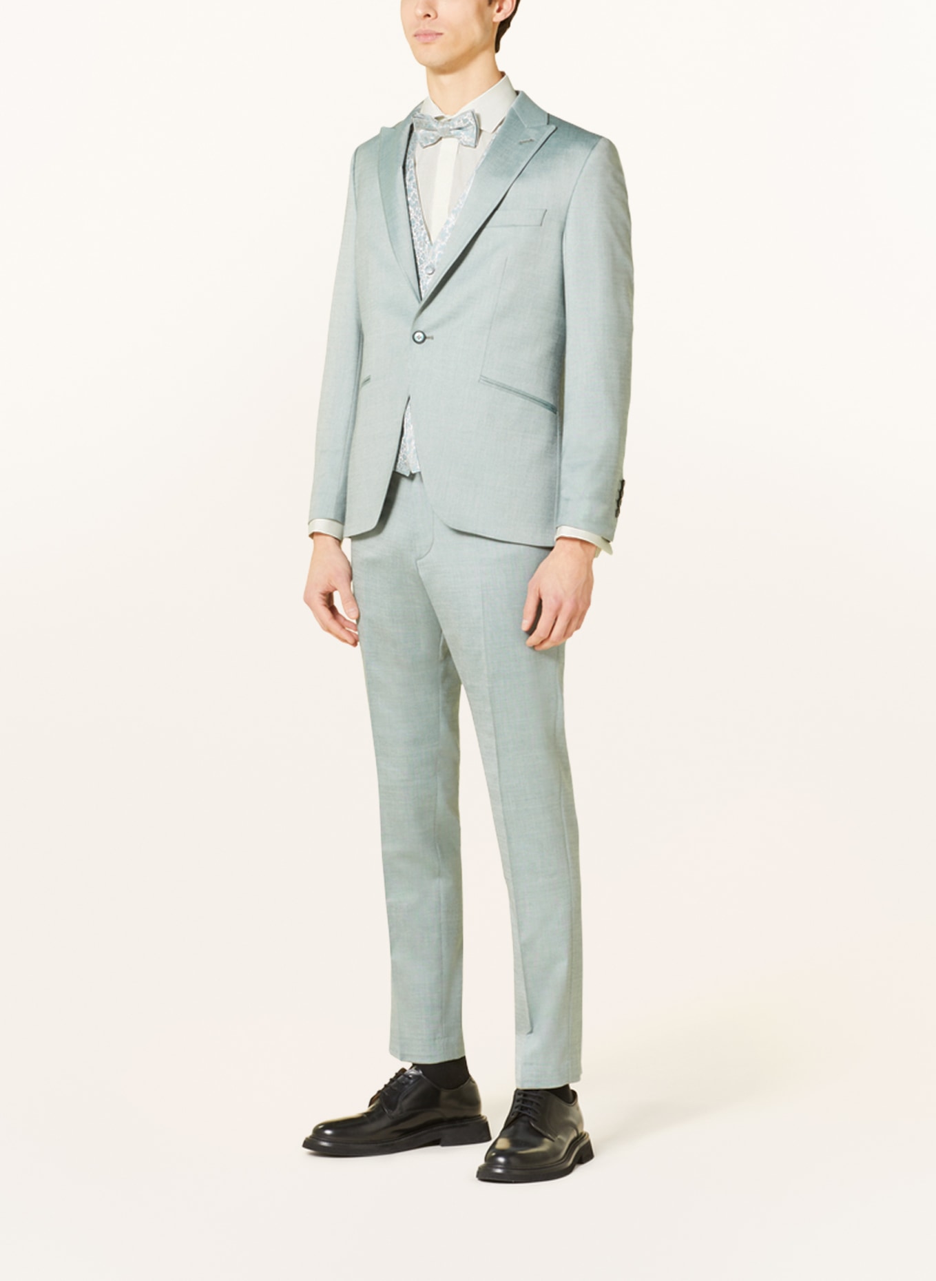 WILVORST Suit vest slim fit, Color: MINT (Image 2)