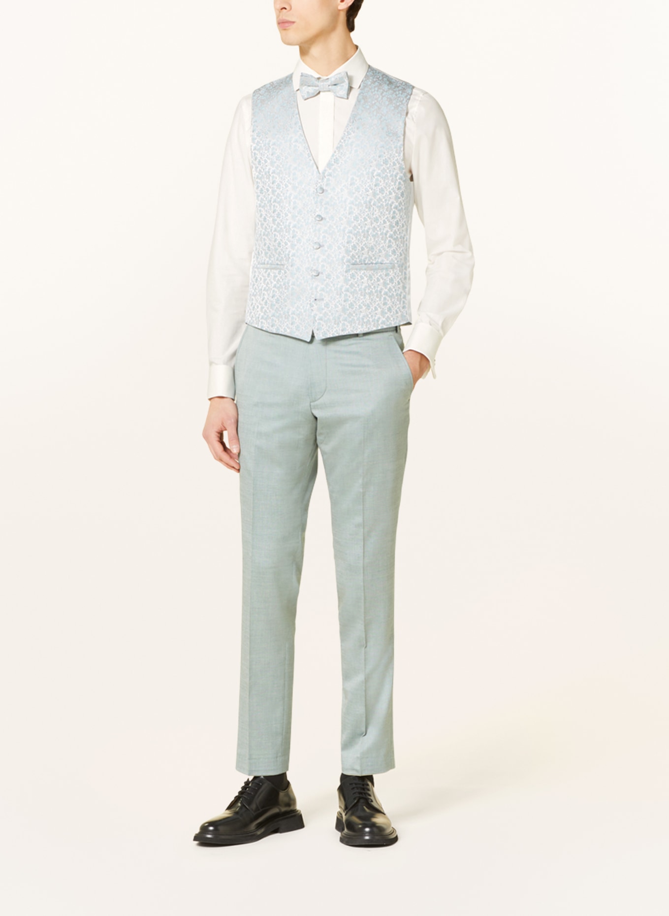 WILVORST Suit vest slim fit, Color: MINT (Image 3)