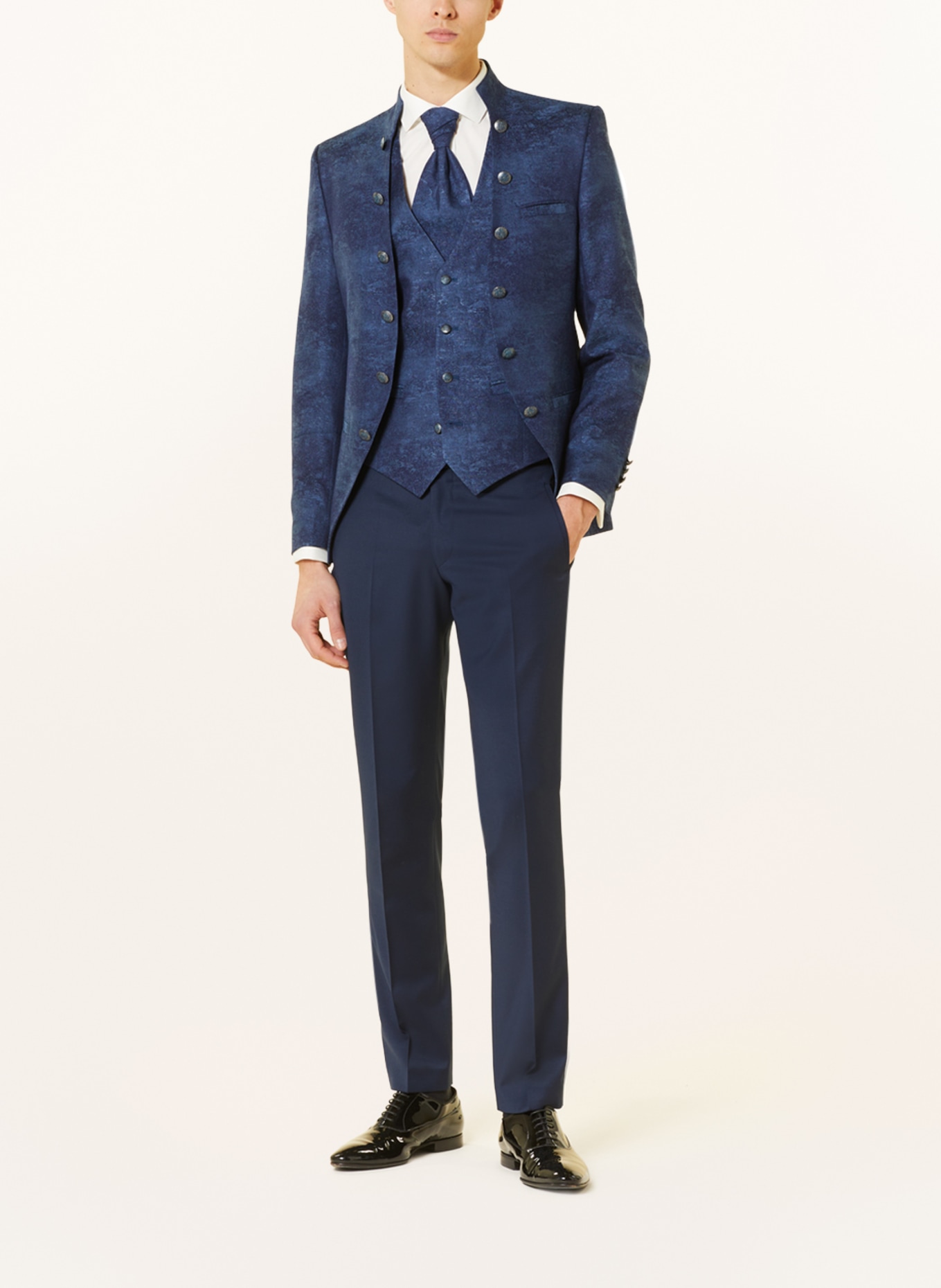 WILVORST Suit trousers slim fit, Color: DARK BLUE (Image 2)
