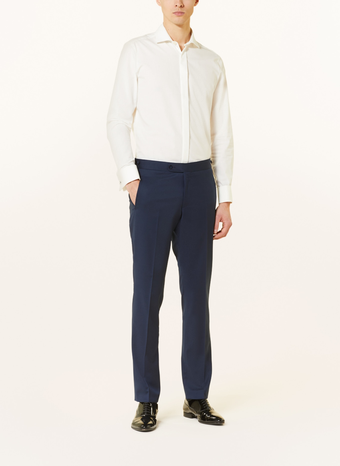WILVORST Spodnie garniturowe slim fit, Kolor: GRANATOWY (Obrazek 3)
