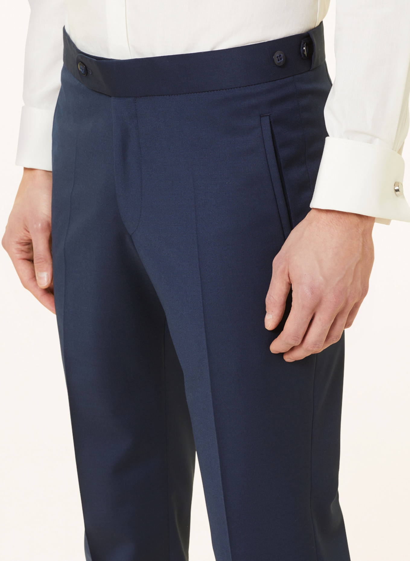WILVORST Spodnie garniturowe slim fit, Kolor: GRANATOWY (Obrazek 6)