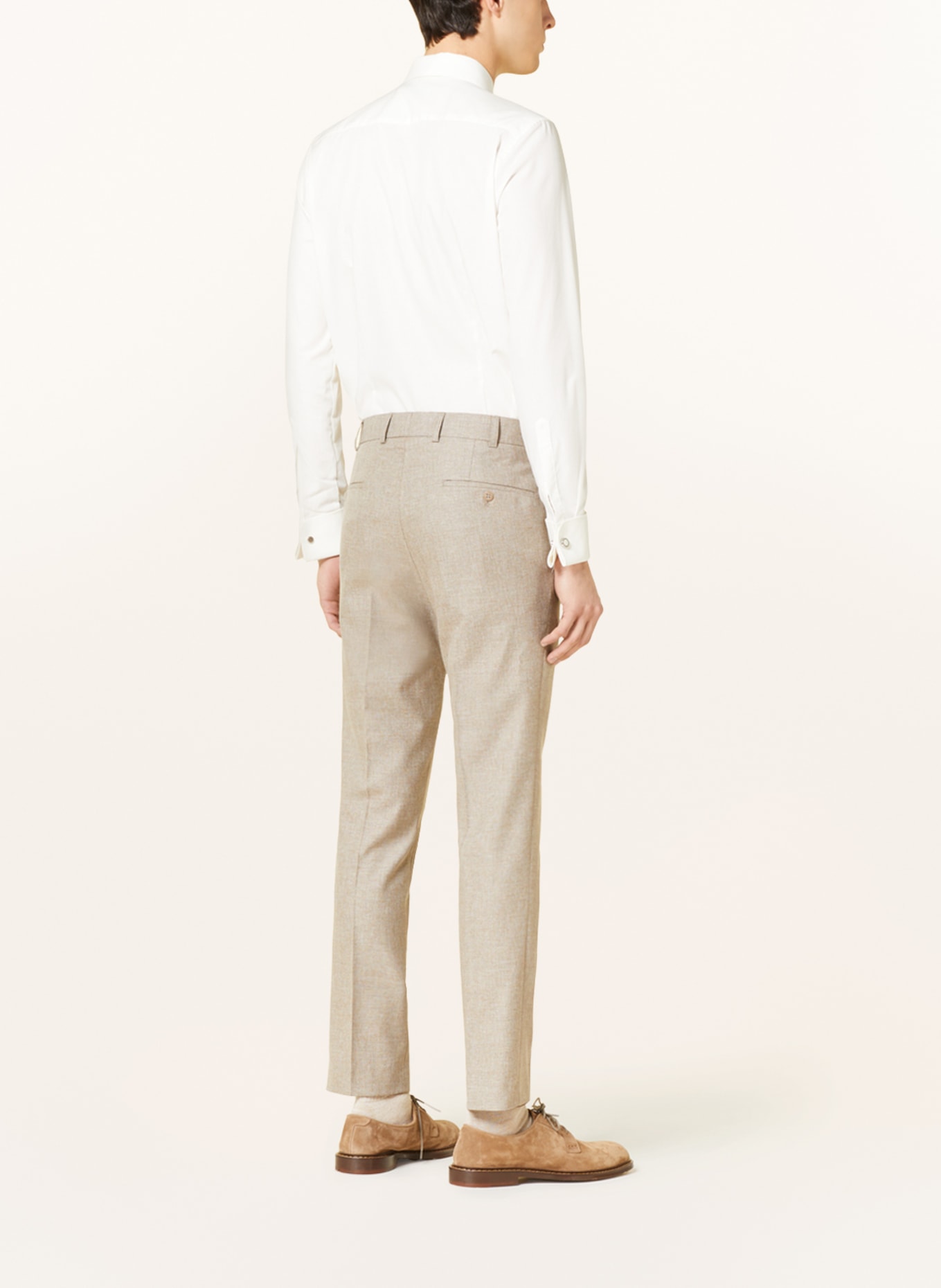 WILVORST Suit pants slim fit, Color: BEIGE (Image 4)