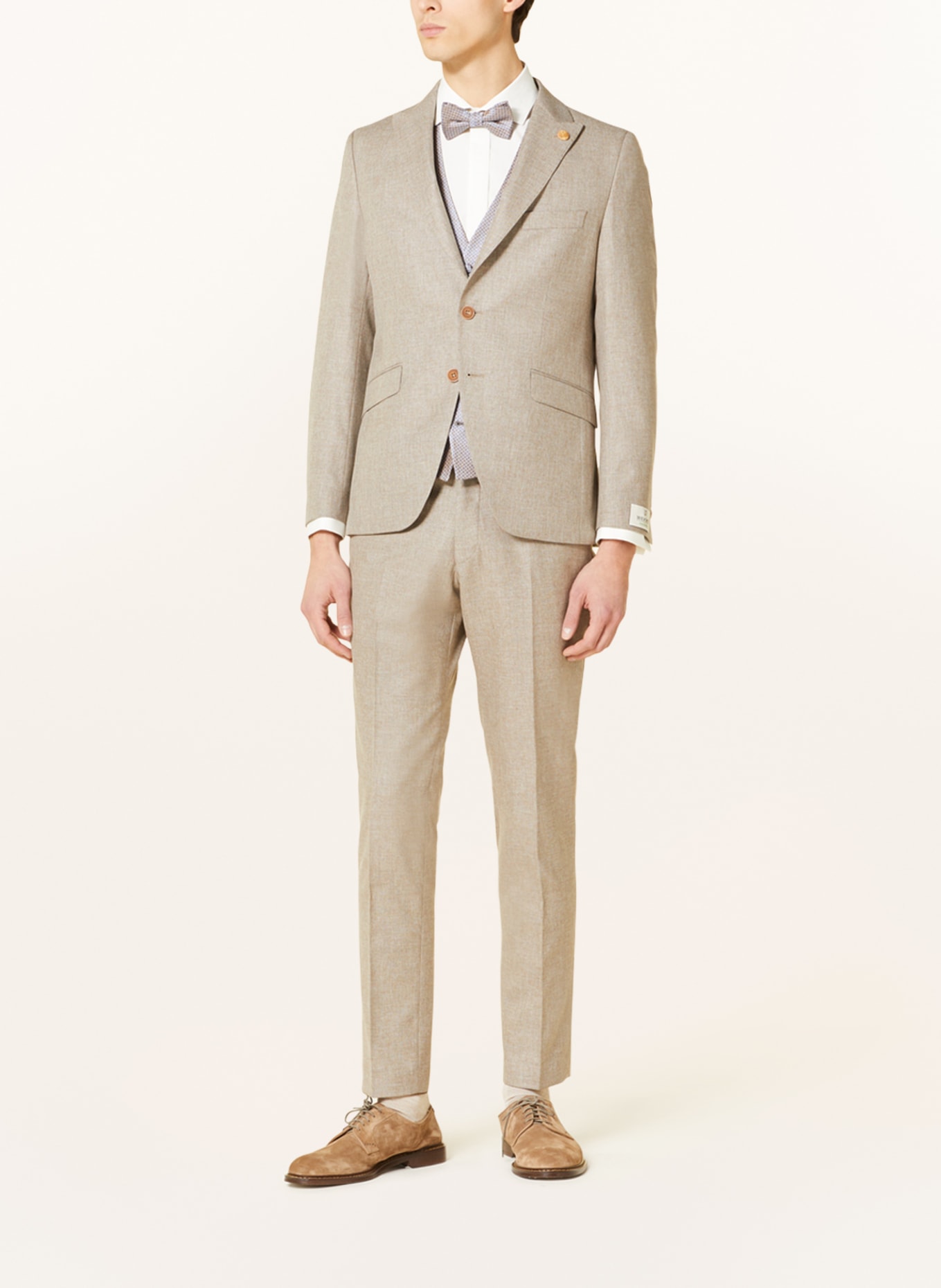 WILVORST Suit jacket extra slim fit, Color: BEIGE (Image 2)