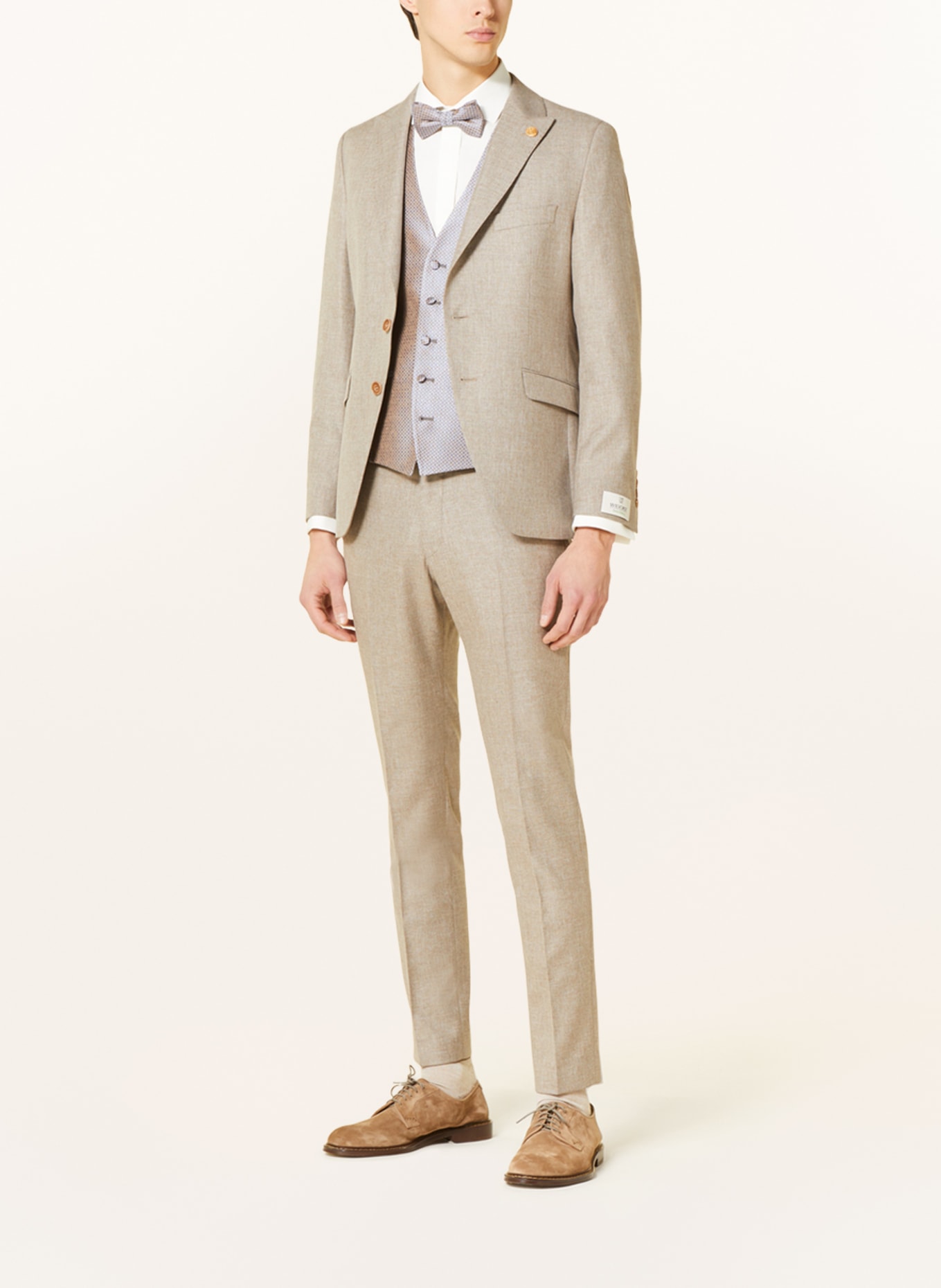 WILVORST Suit jacket extra slim fit, Color: BEIGE (Image 3)