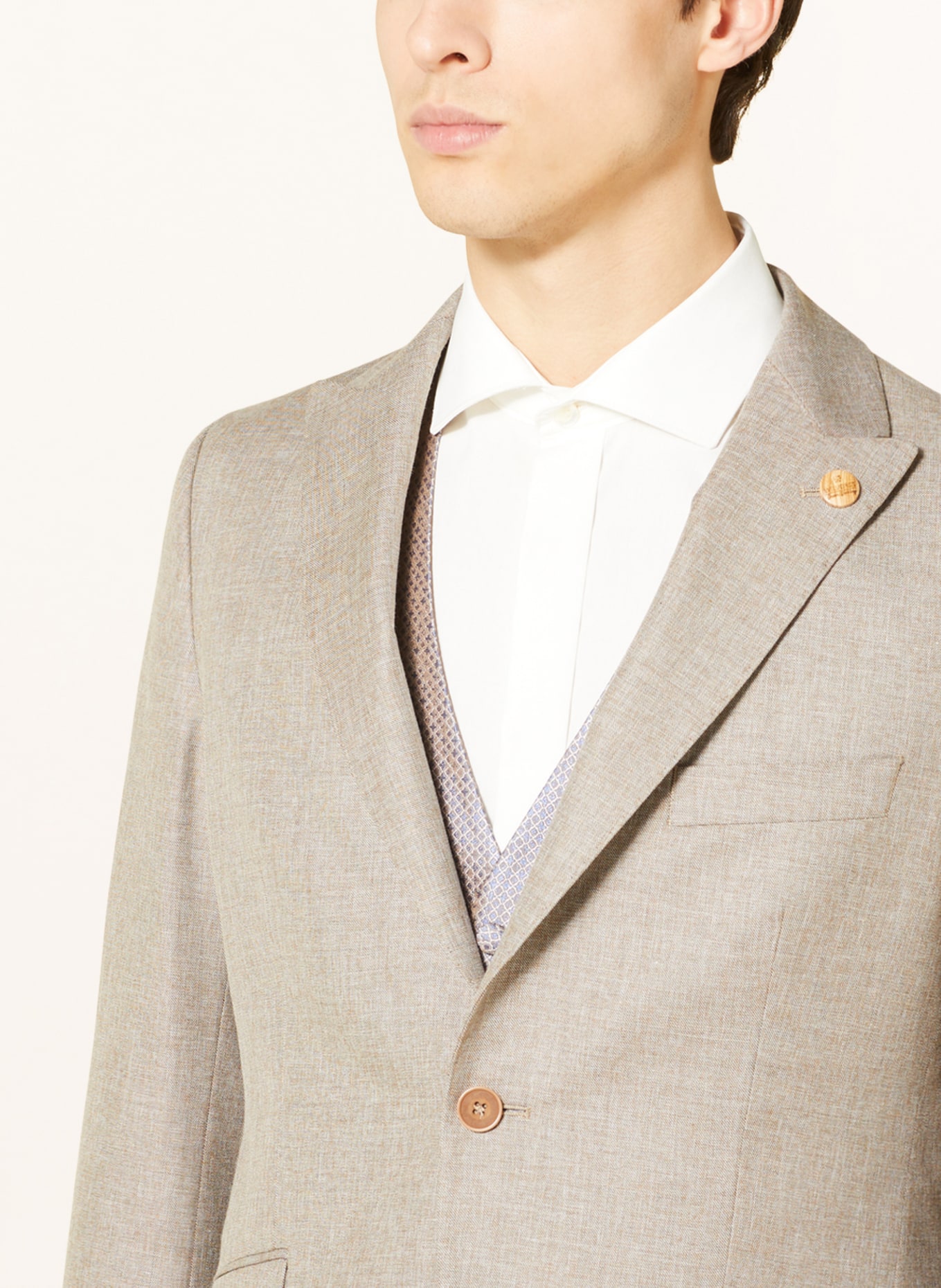 WILVORST Suit jacket extra slim fit, Color: BEIGE (Image 6)
