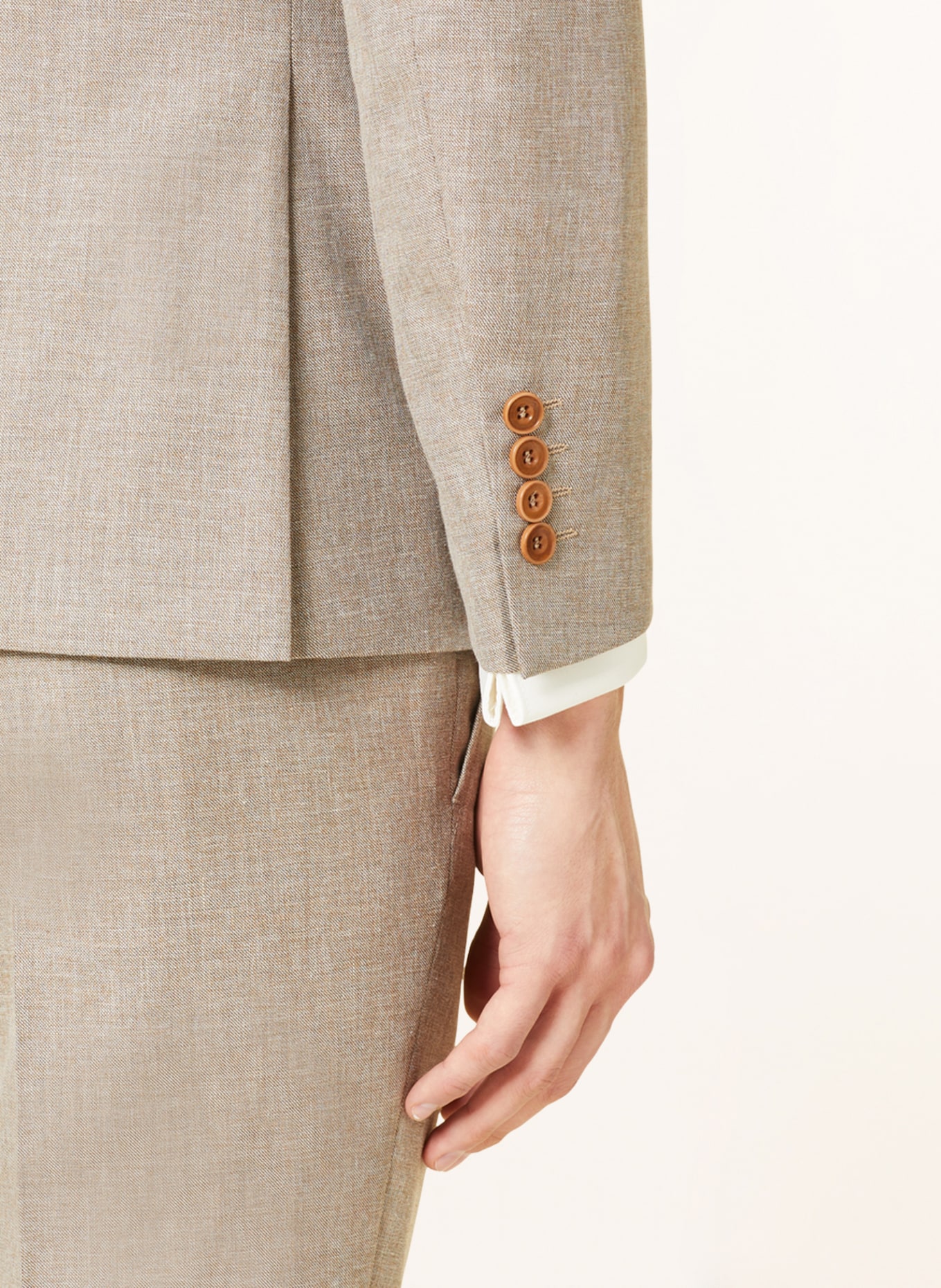 WILVORST Suit jacket extra slim fit, Color: BEIGE (Image 7)