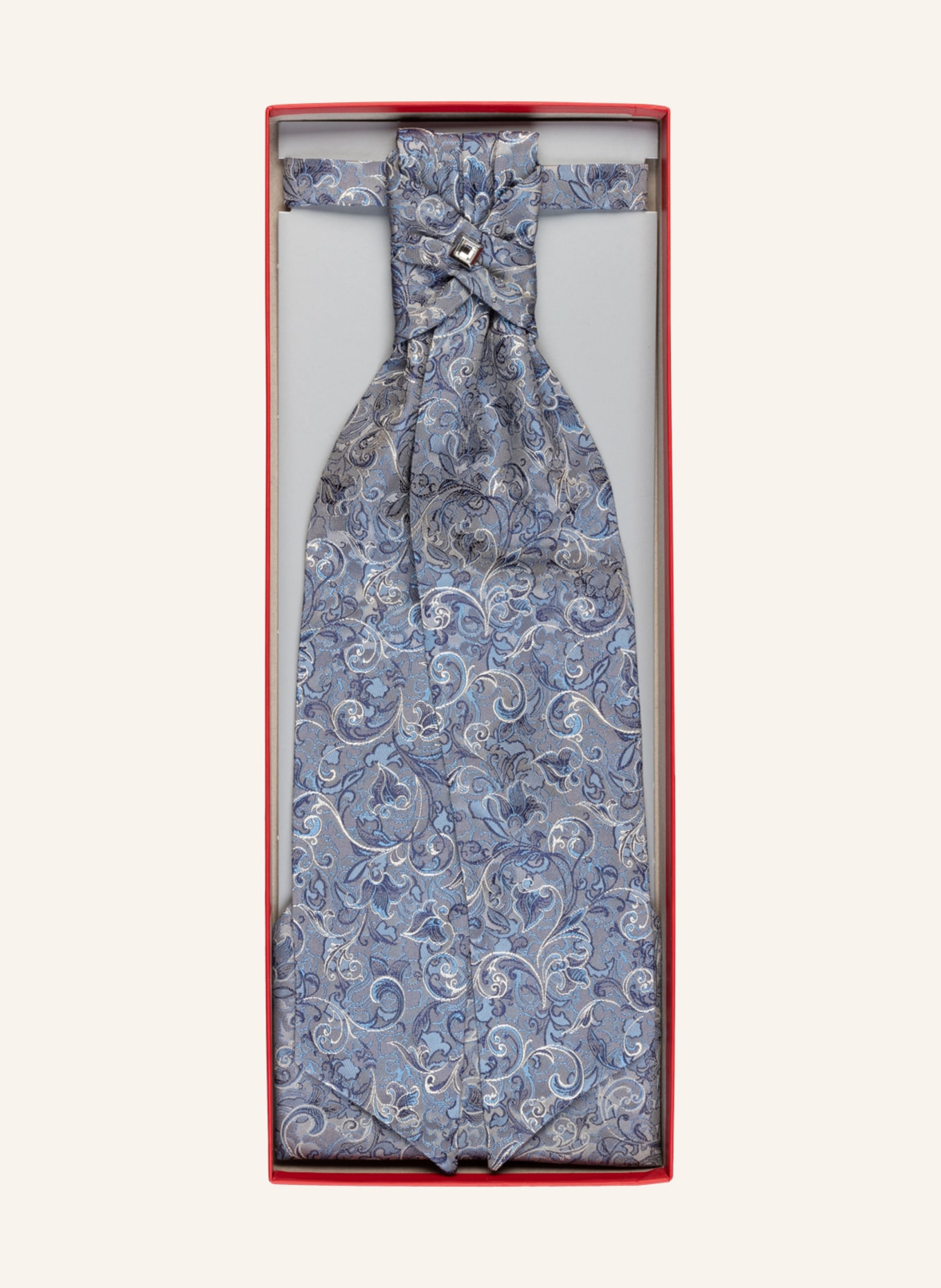 WILVORST Set: Bow tie and pocket square, Color: LIGHT BLUE (Image 3)