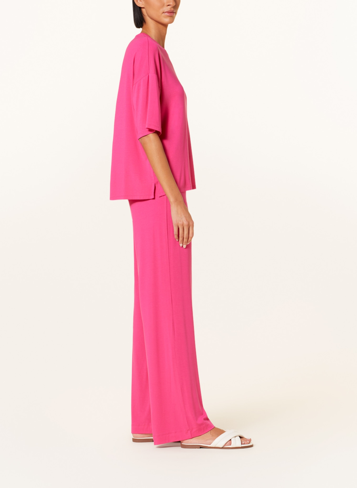 Juvia Wide leg trousers IVY, Color: PINK (Image 4)