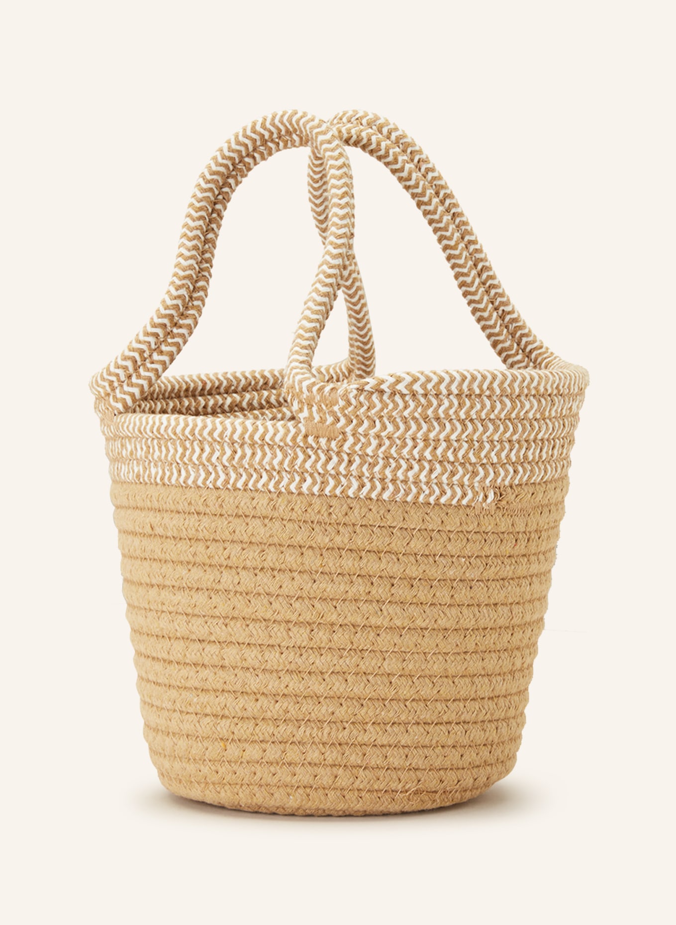 Lovelies Beach bag, Color: LIGHT BROWN/ WHITE (Image 2)