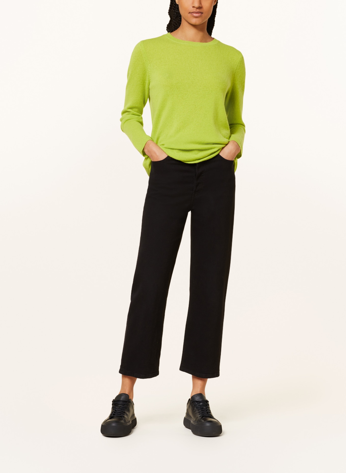 darling harbour Cashmere sweater, Color: NEON GREEN (Image 2)