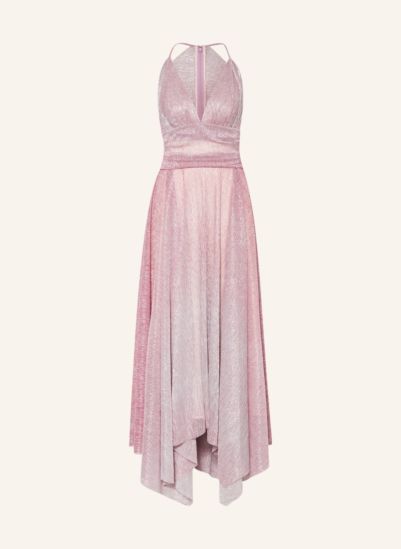 TALBOT RUNHOF Evening dress with glitter thread, Color: ROSE (Image 1)