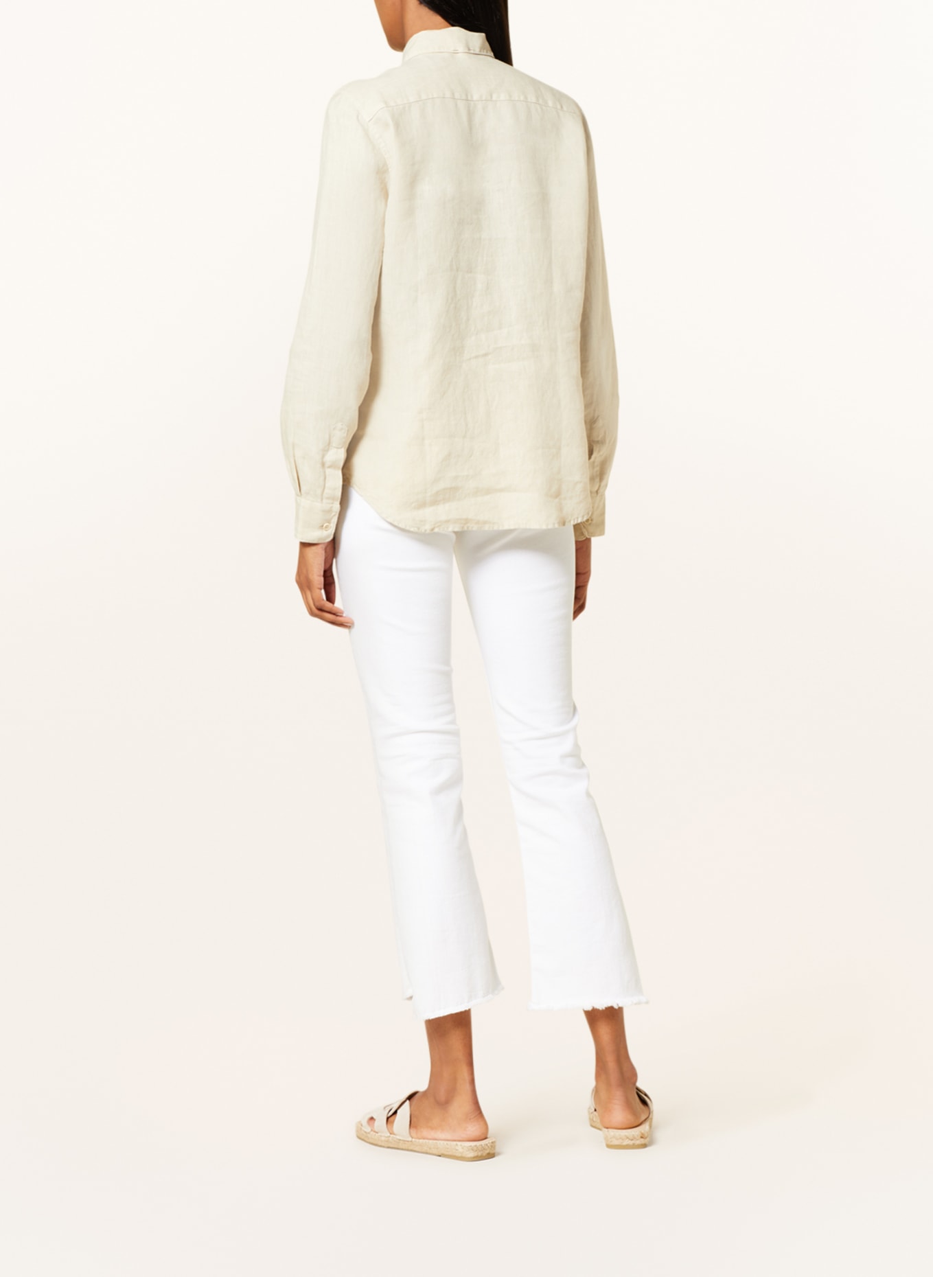 Sophie Shirt blouse MAGETTA in linen, Color: LIGHT BROWN (Image 3)