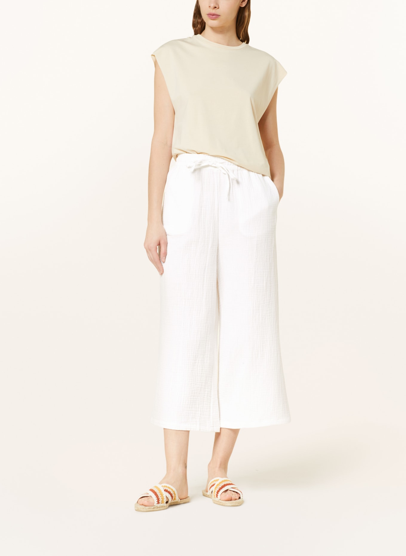 ONLY Muslin culottes, Color: WHITE (Image 2)