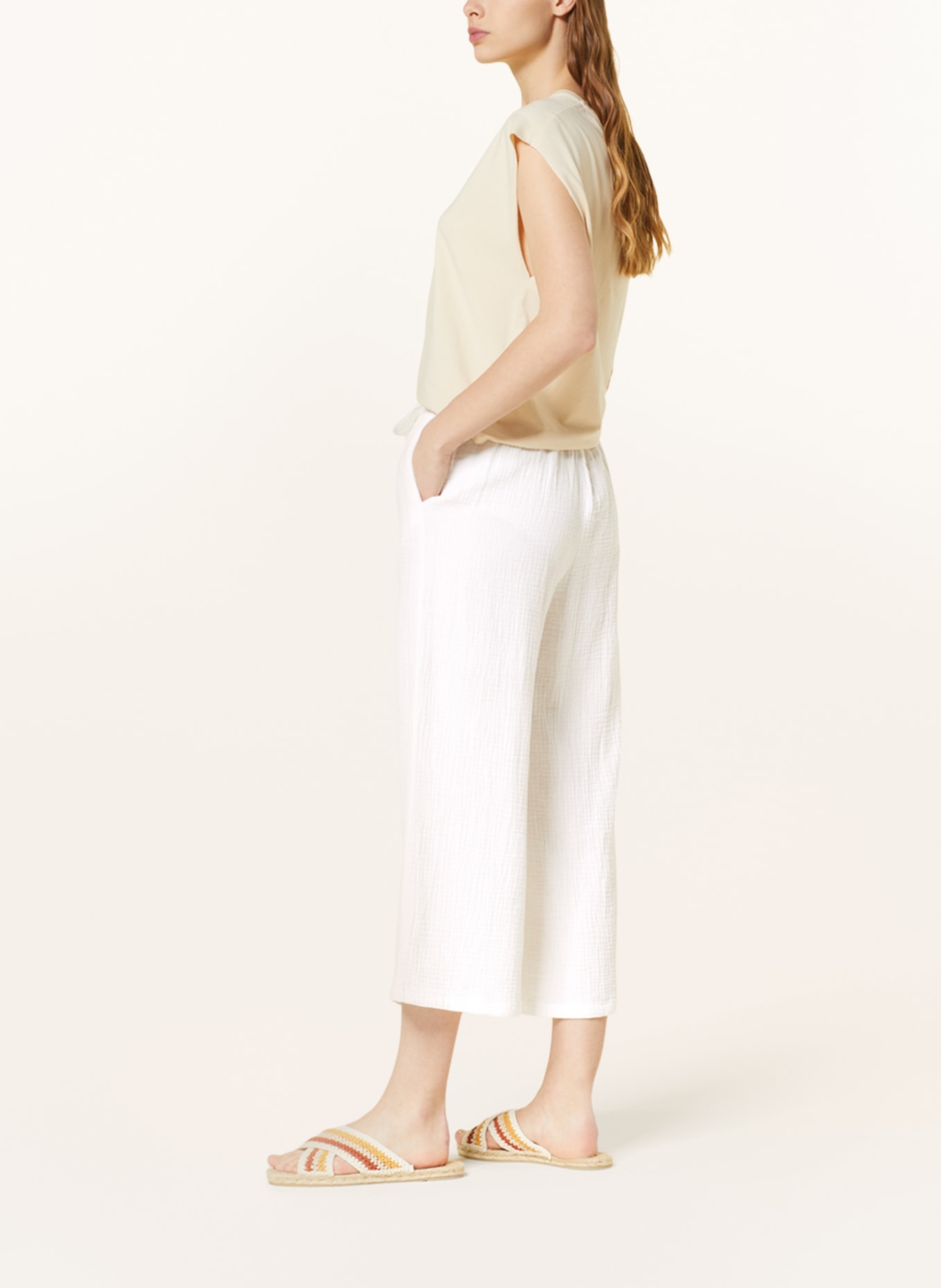 ONLY Muslin culottes, Color: WHITE (Image 4)