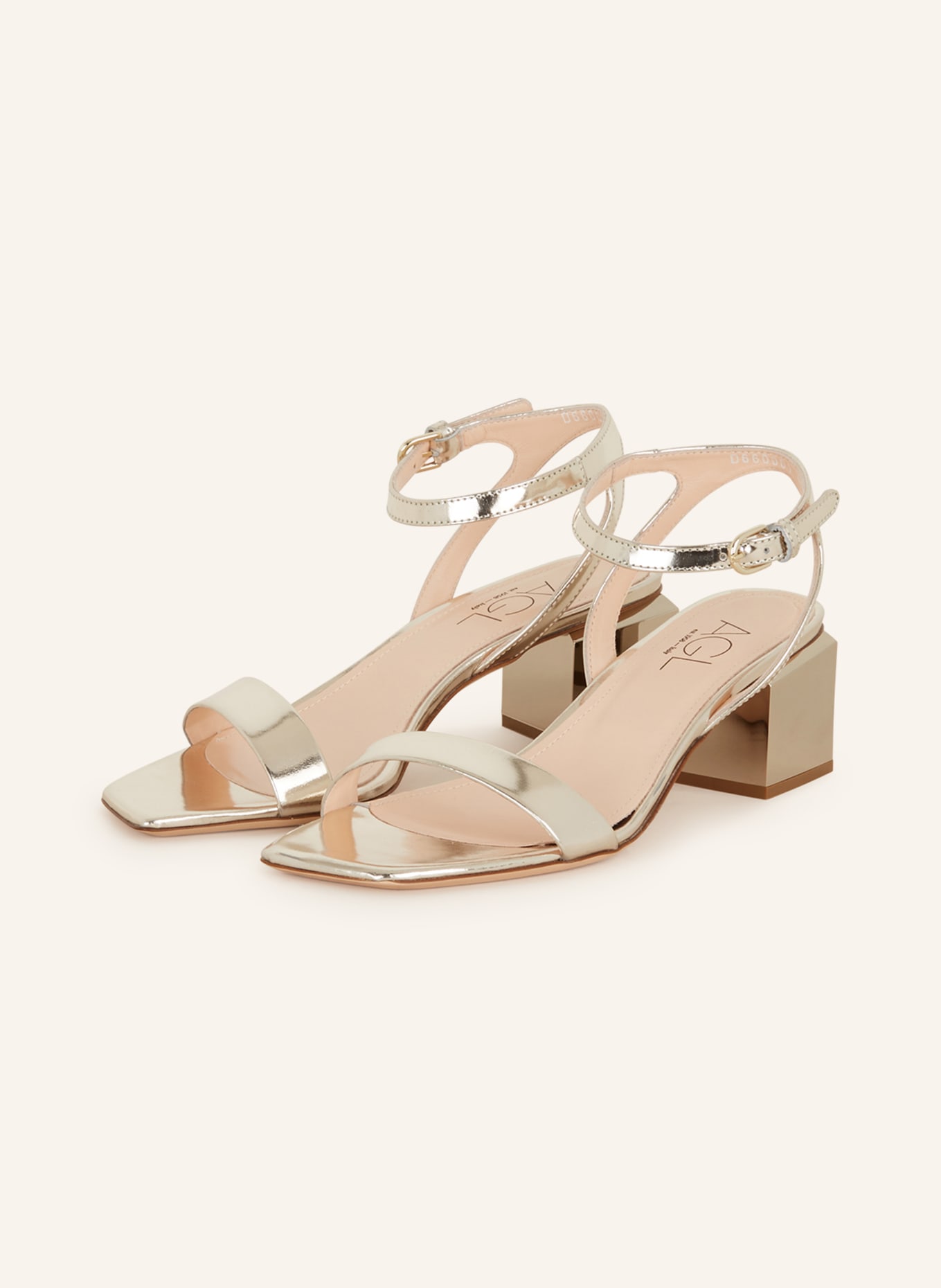 AGL Sandals MIRROR, Color: WHITE GOLD (Image 1)