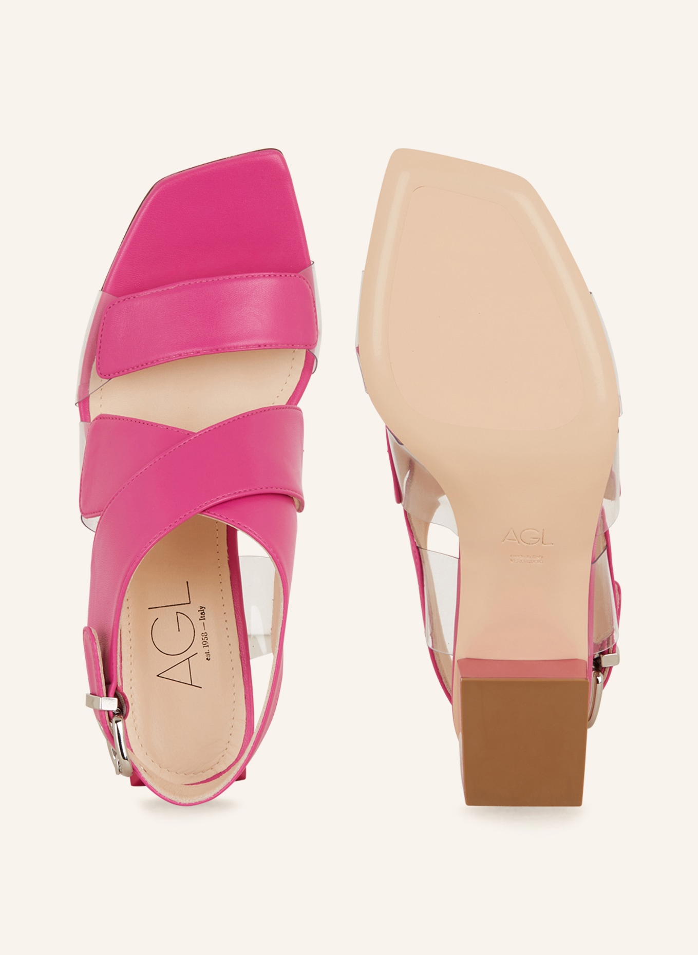 AGL Sandals SOFTY, Color: PINK (Image 5)