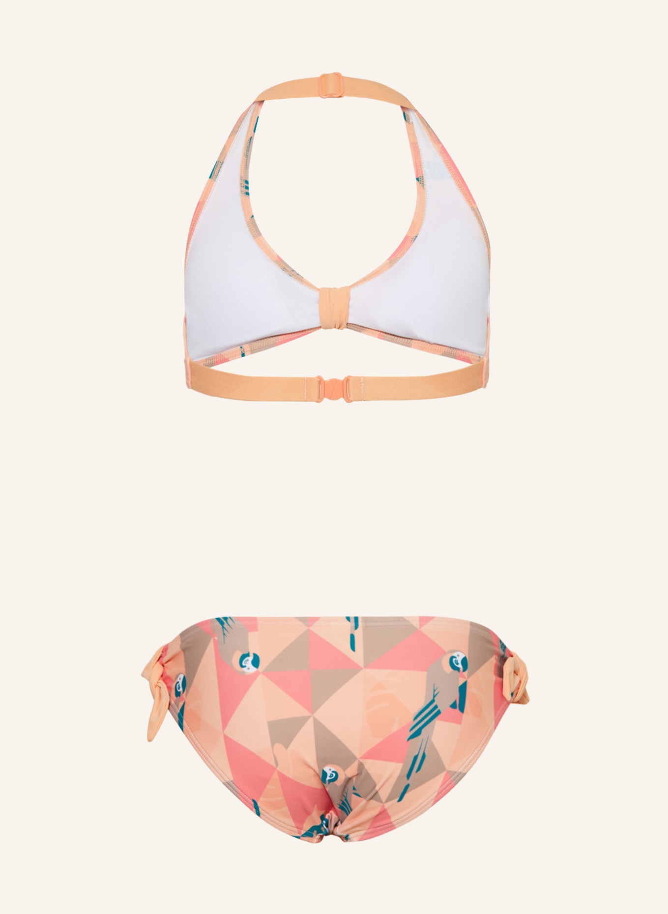 Sanetta Bralette-Bikini, Farbe: HELLORANGE/ ROSA/ PETROL (Bild 2)