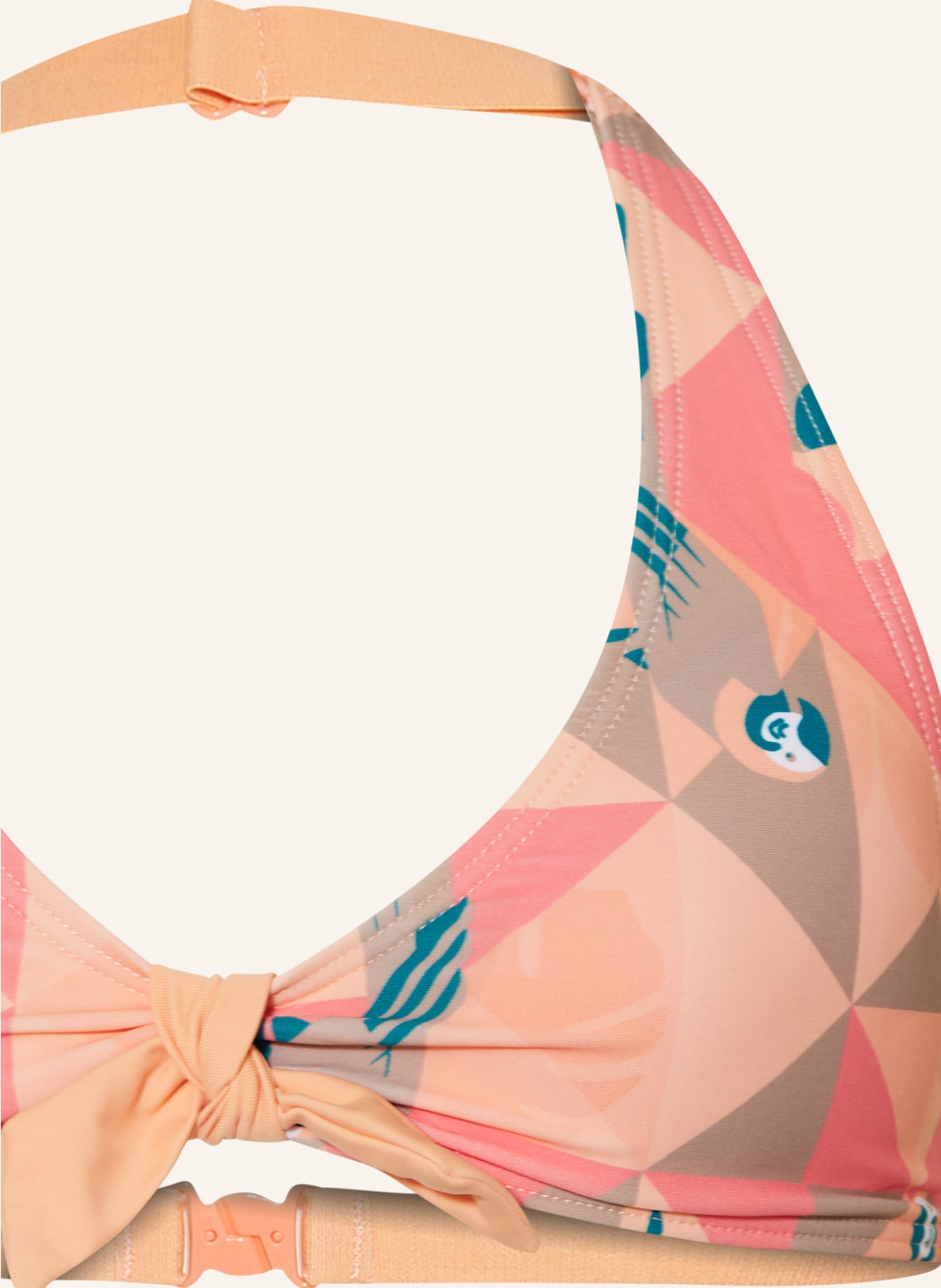 Sanetta Bralette-Bikini, Farbe: HELLORANGE/ ROSA/ PETROL (Bild 3)