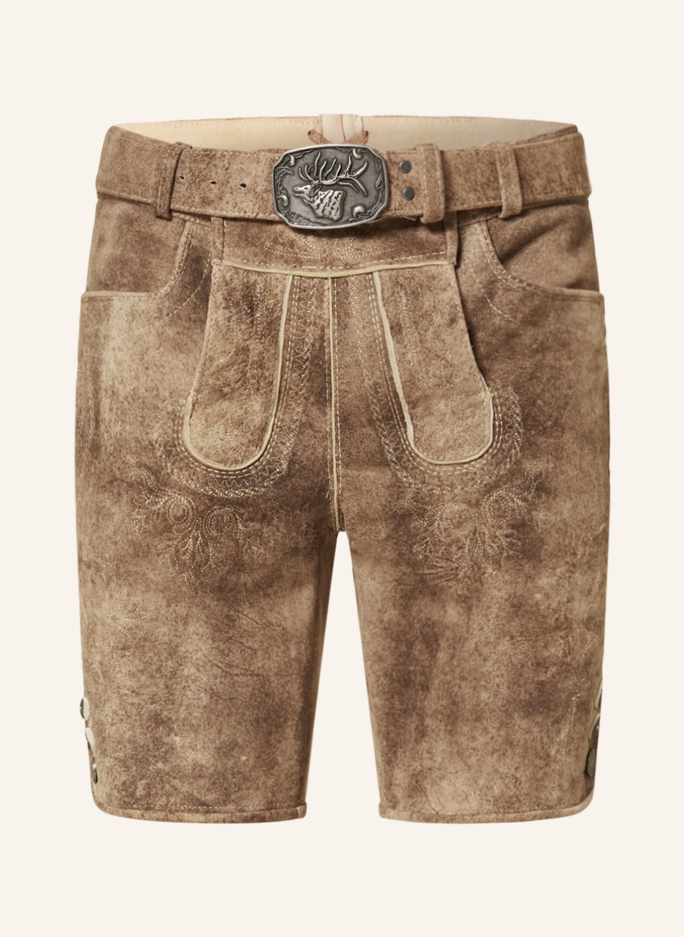 Spieth & Wensky Trachten leather pants HANNO, Color: BROWN (Image 1)