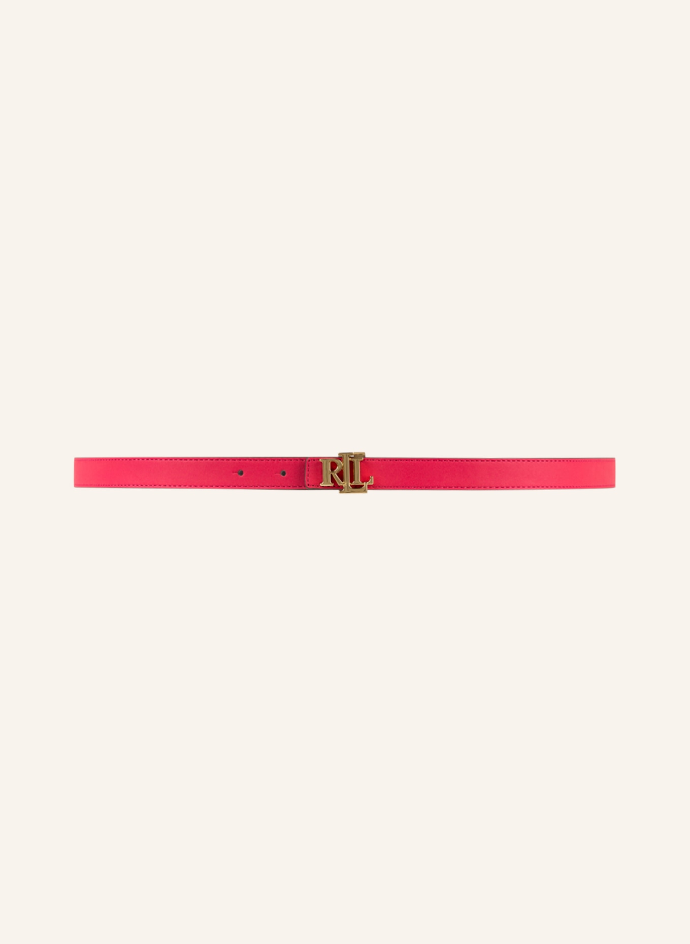 Lauren Ralph Lauren Reversible Logo Leather Belt (Light Pink