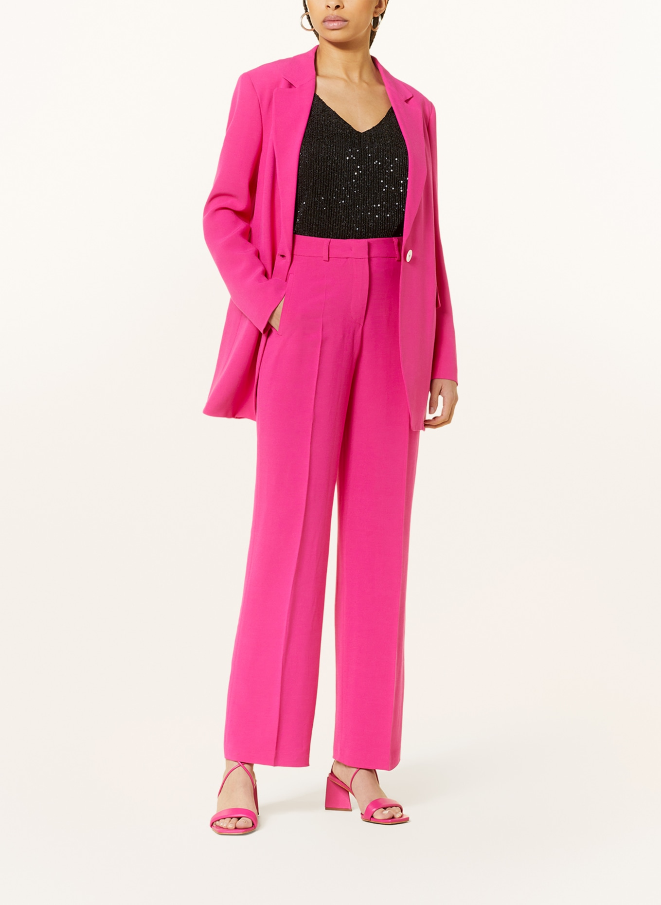 lilienfels Set: Long blazer and wide leg trousers, Color: PINK (Image 2)