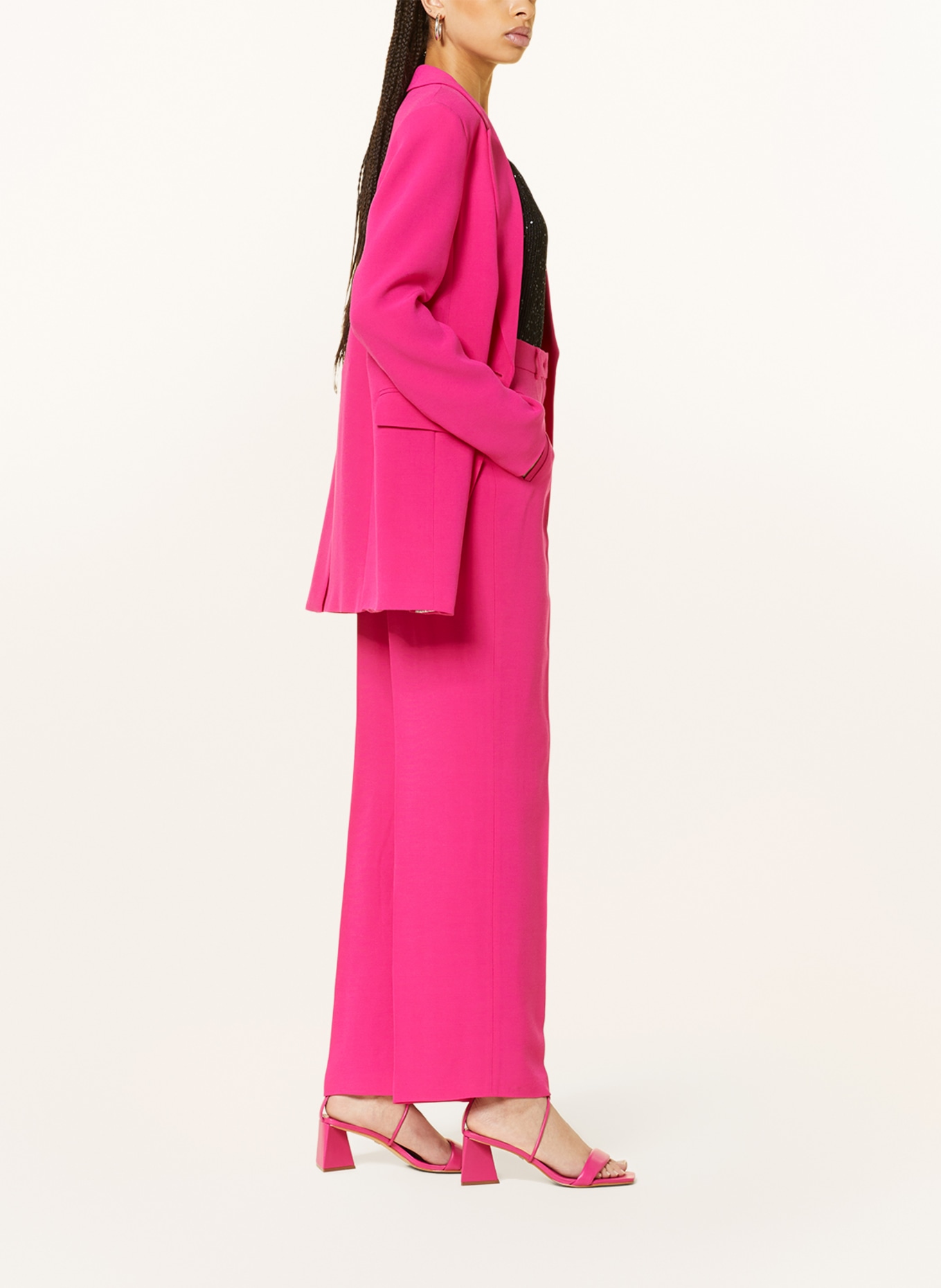 lilienfels Set: Long blazer and wide leg trousers, Color: PINK (Image 4)