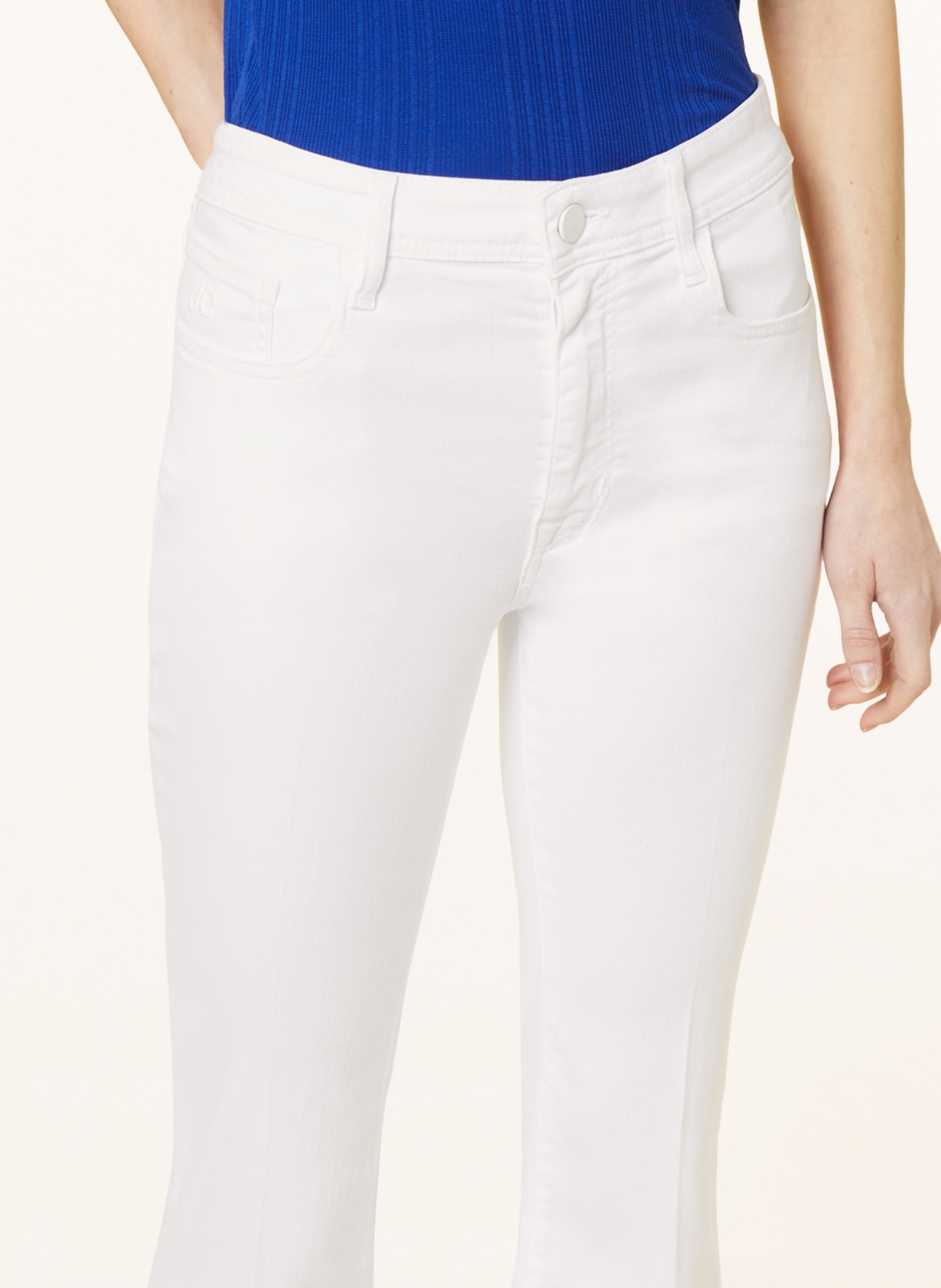JACOB COHEN Flared Jeans VICTORIA, Farbe: WEISS (Bild 5)