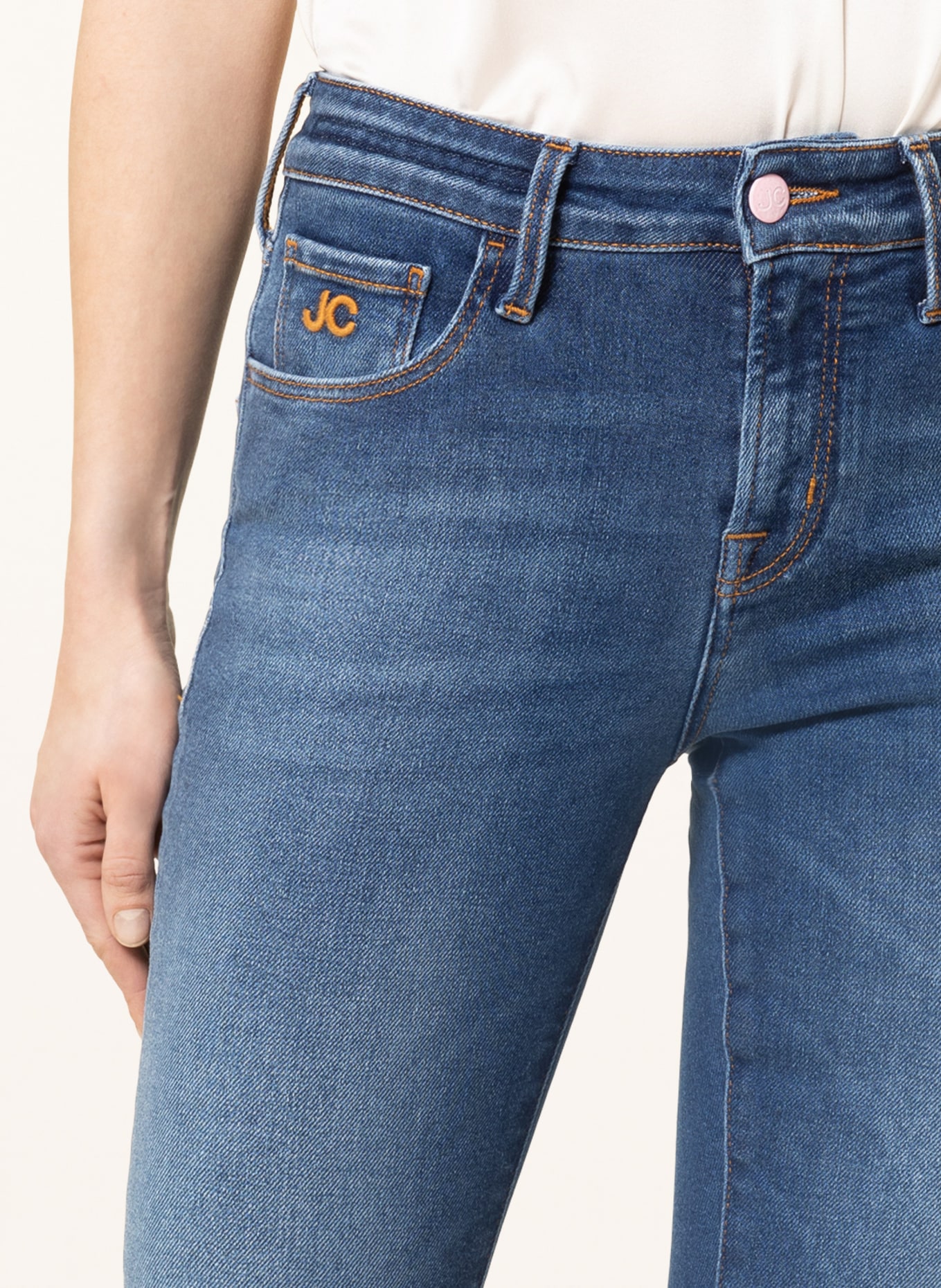JACOB COHEN Skinny Jeans KIMBERLY, Farbe: 142F denim mittelblau (Bild 5)