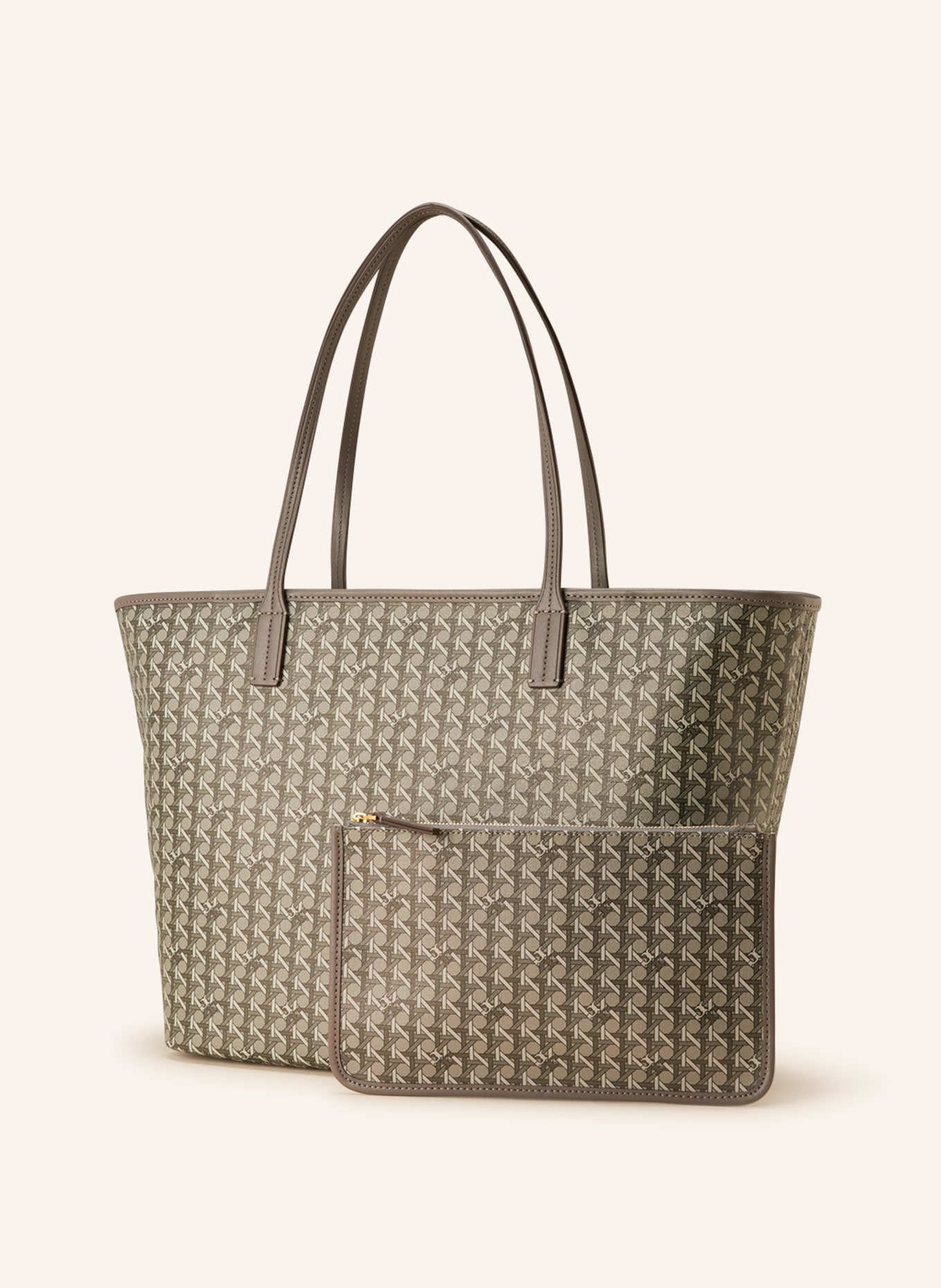 TORY BURCH Shopper EVER-READY TOTE BAG with pouch, Color: GRAY (Image 2)