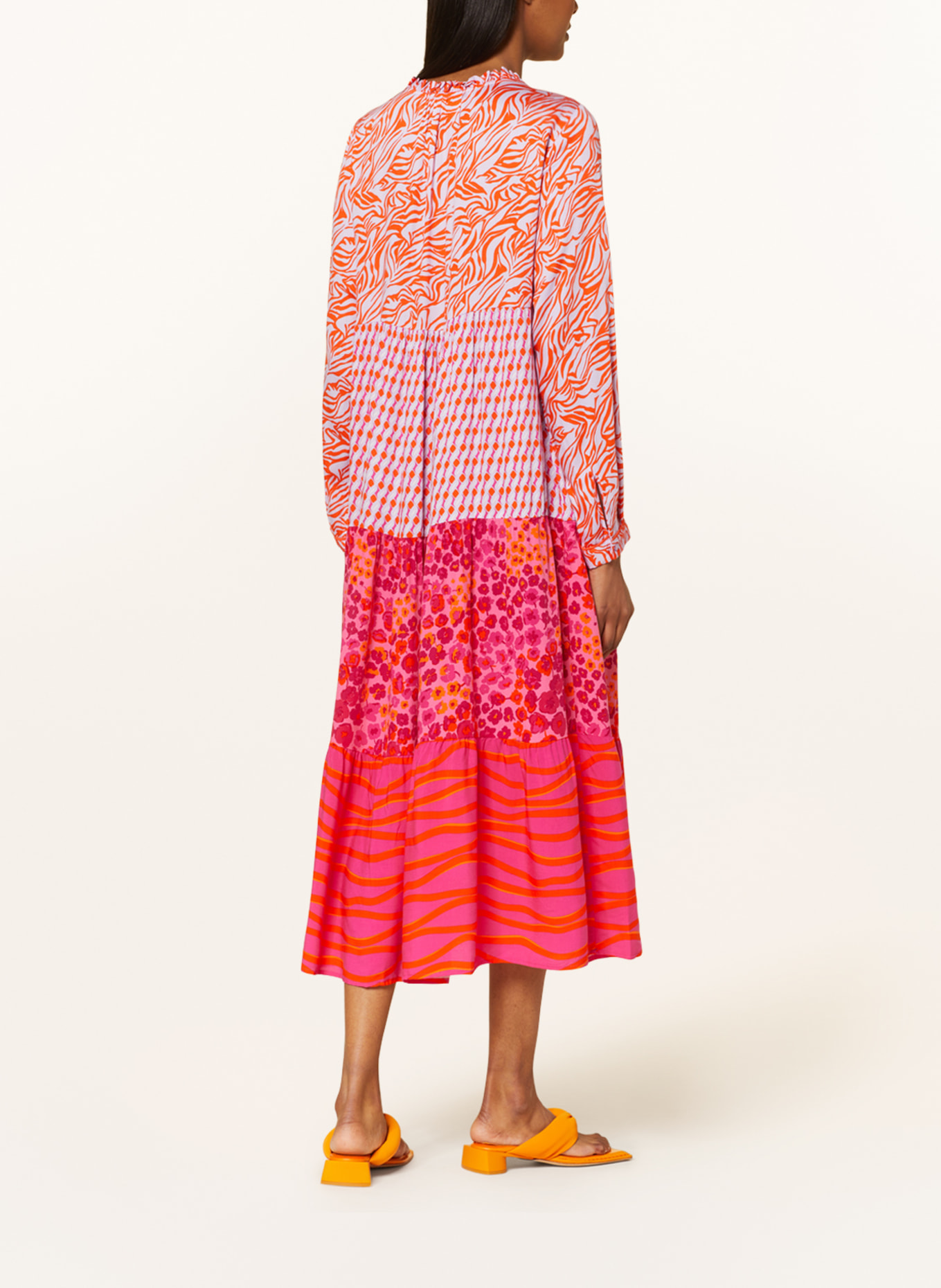 Smith & Soul Dress, Color: LIGHT PURPLE/ ORANGE (Image 3)