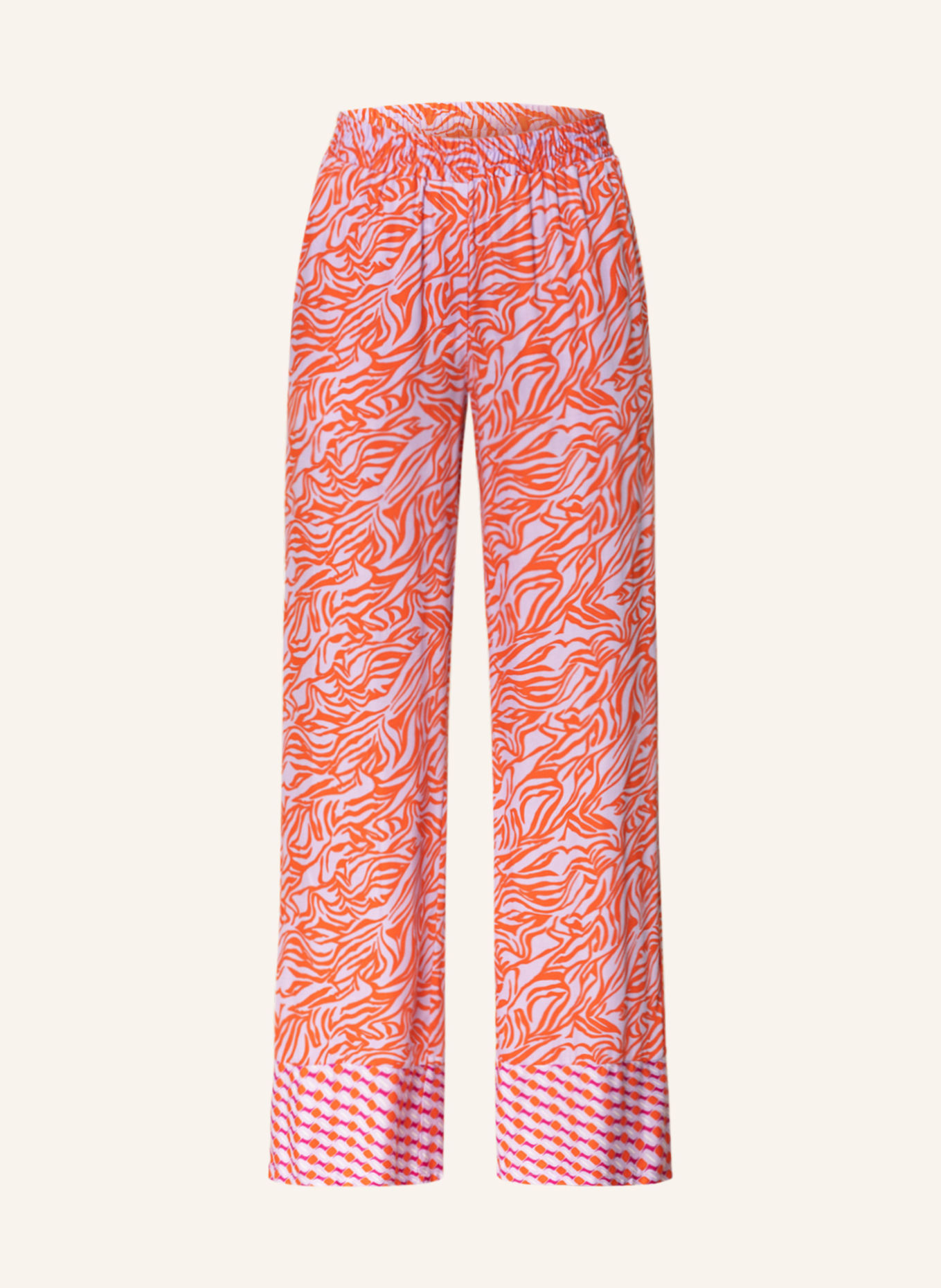 Smith & Soul Wide leg trousers, Color: ORANGE/ LIGHT PURPLE/ PINK (Image 1)