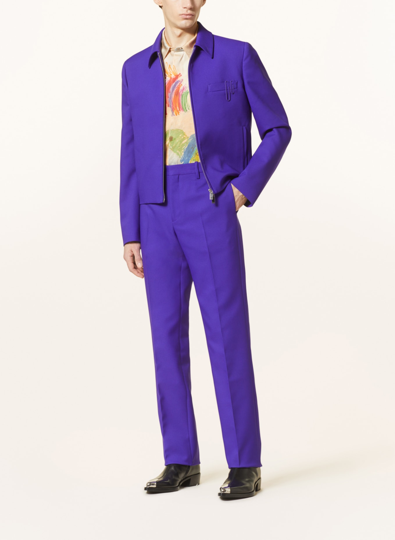 Off-White Trousers slim fit, Color: PURPLE (Image 2)