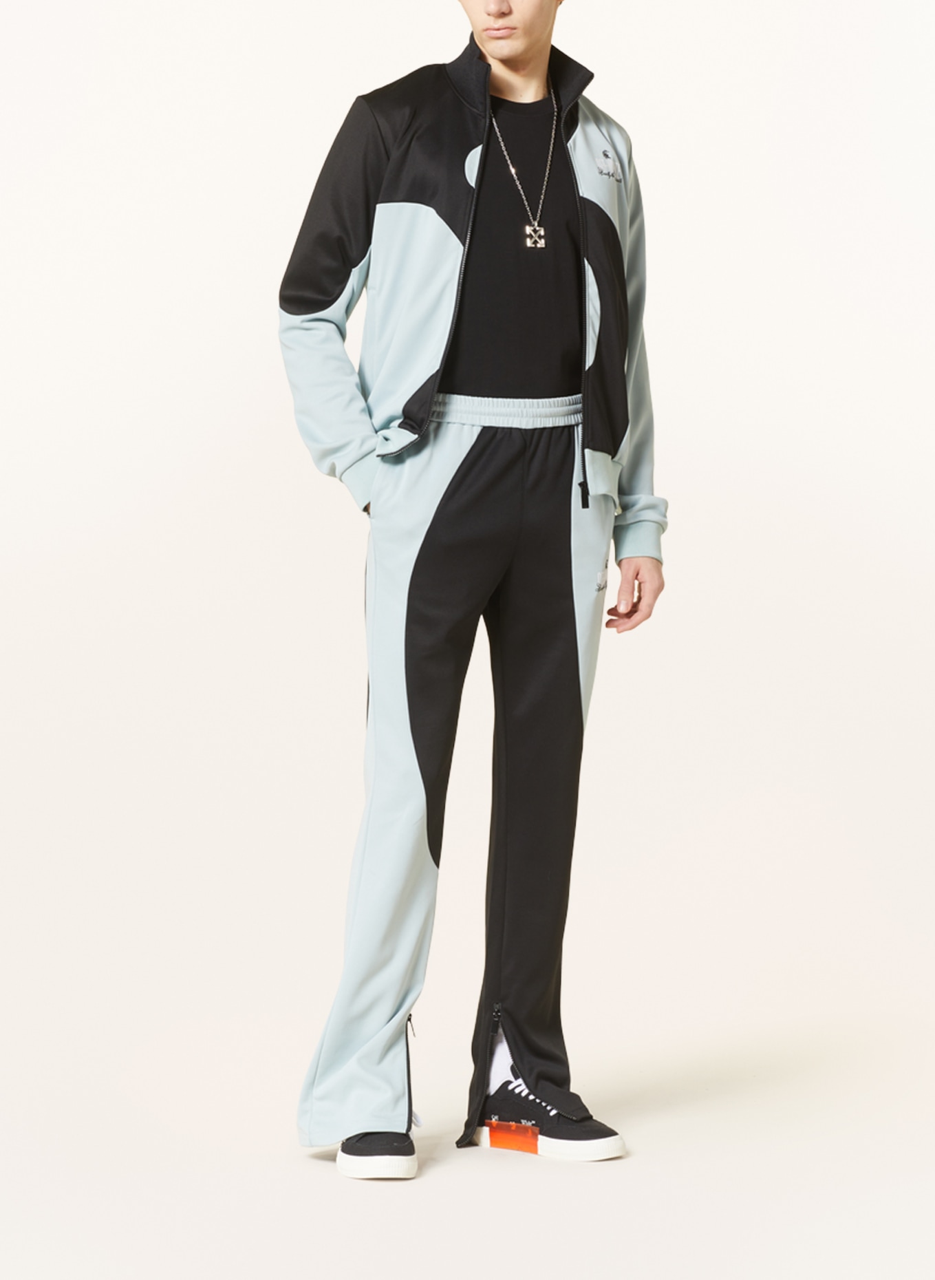 Off-White Spodnie w stylu dresowym, Kolor: CZARNY/ JASNOCZARY (Obrazek 2)