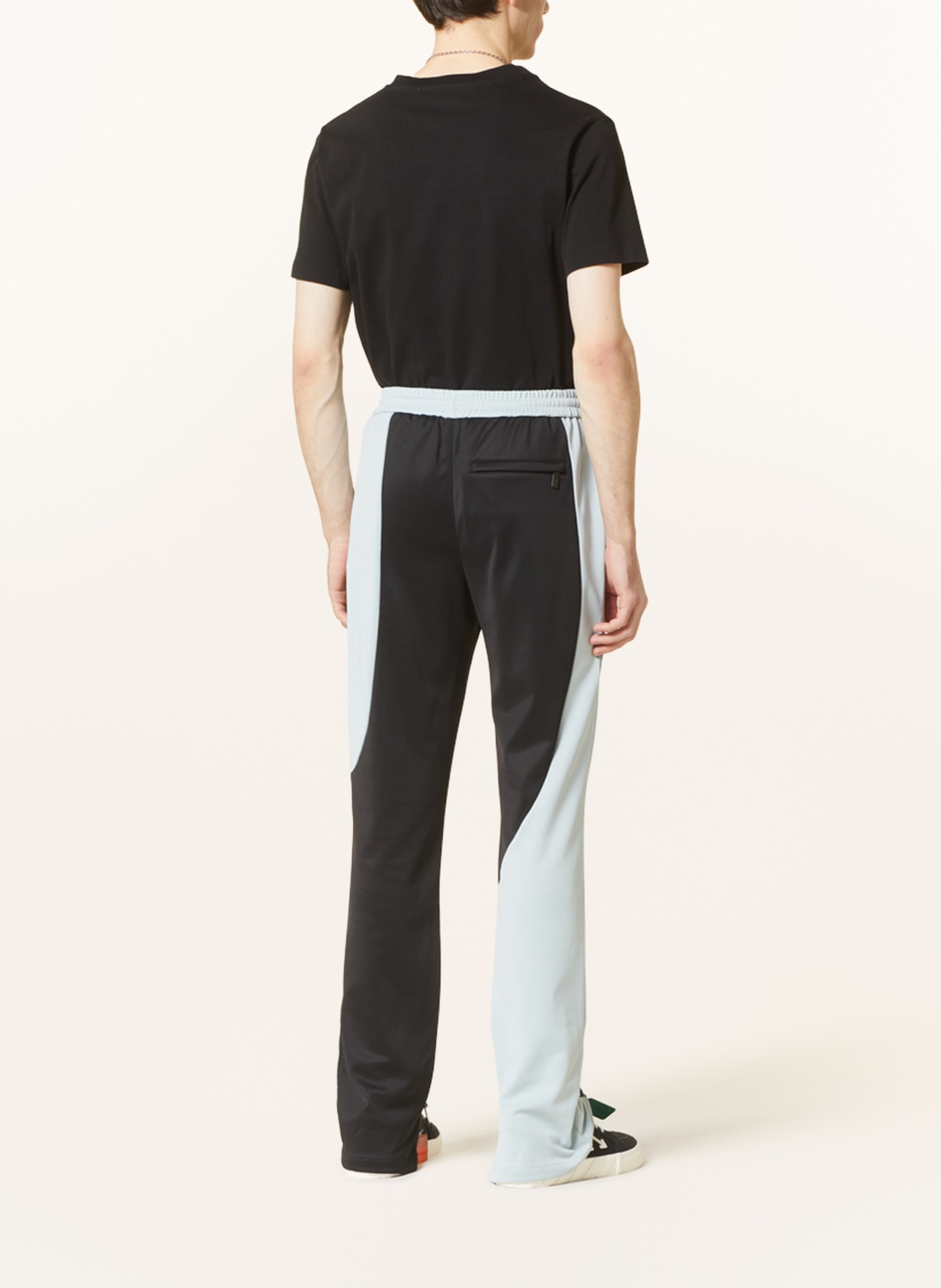 Off-White Pants in jogger style, Color: BLACK/ LIGHT GRAY (Image 3)