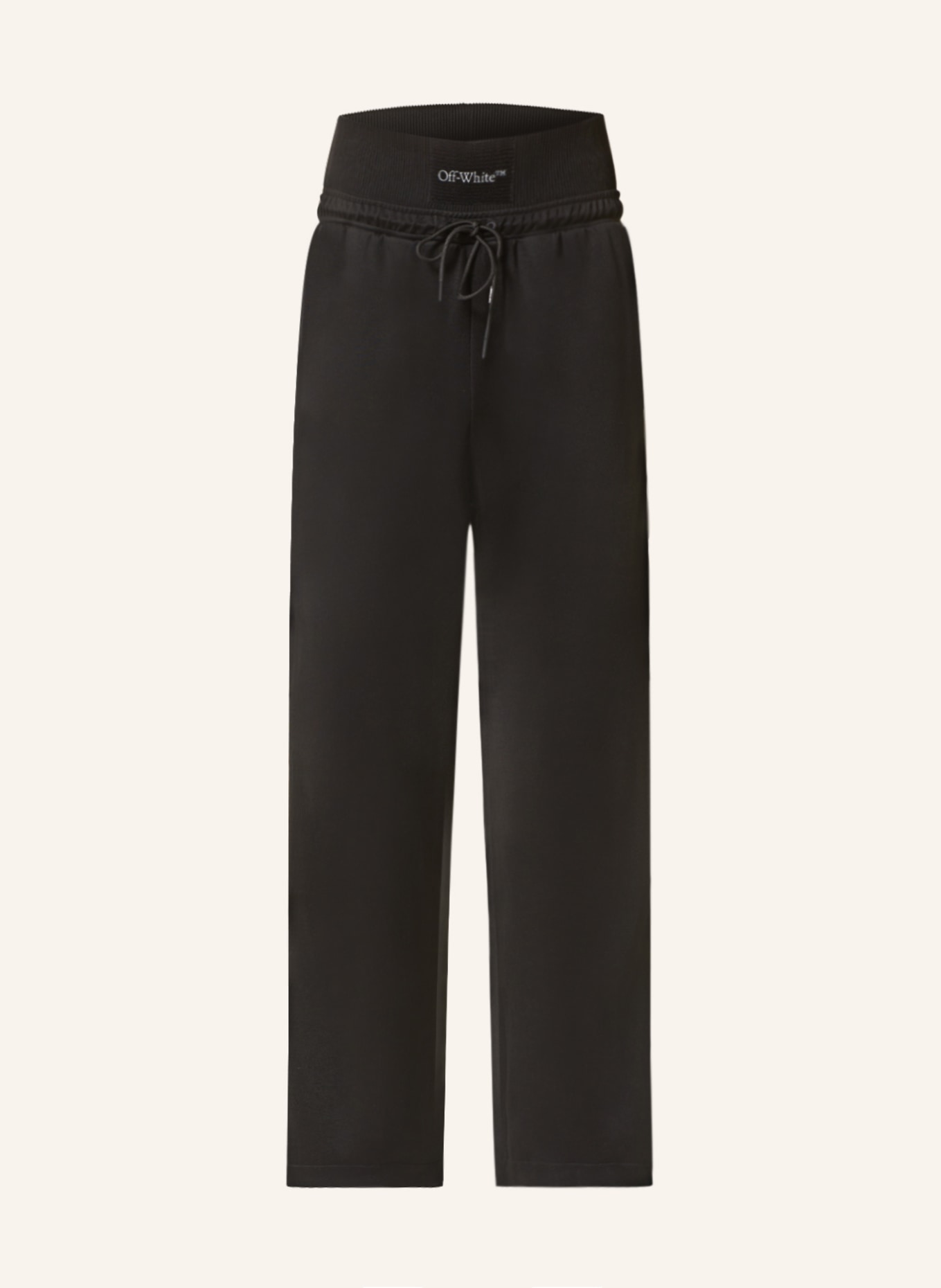 Off-White Track pants CONDENCED with tuxedo stripes, Color: BLACK (Image 1)