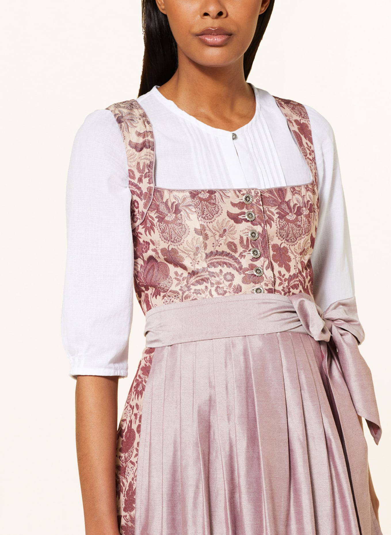 WALDORFF Dirndl blouse with 3/4 sleeves, Color: WHITE (Image 3)