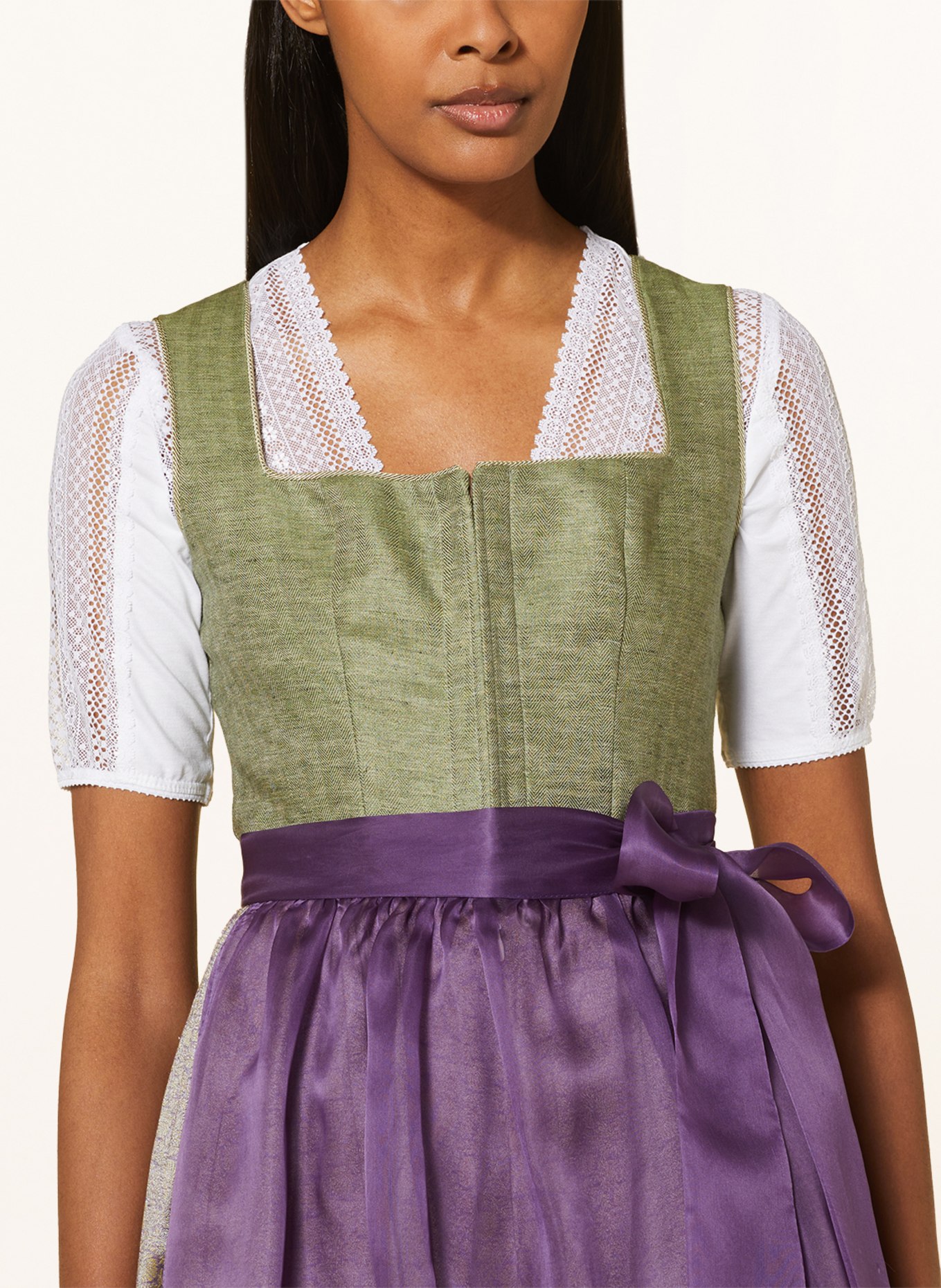 WALDORFF Dirndl with lace, Color: WHITE (Image 3)