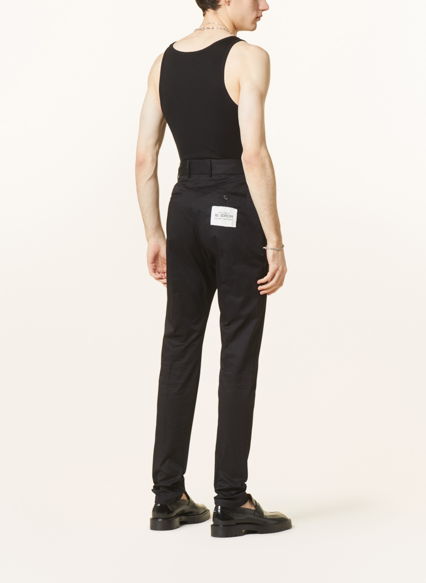 DOLCE & GABBANA Trousers regular fit, Color: BLACK (Image 3)